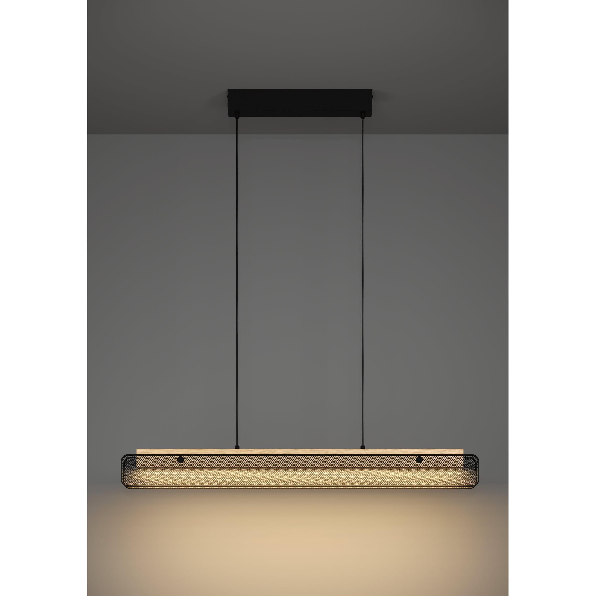 Suspension en bois marron KOKOMO-Z LED INT 34W