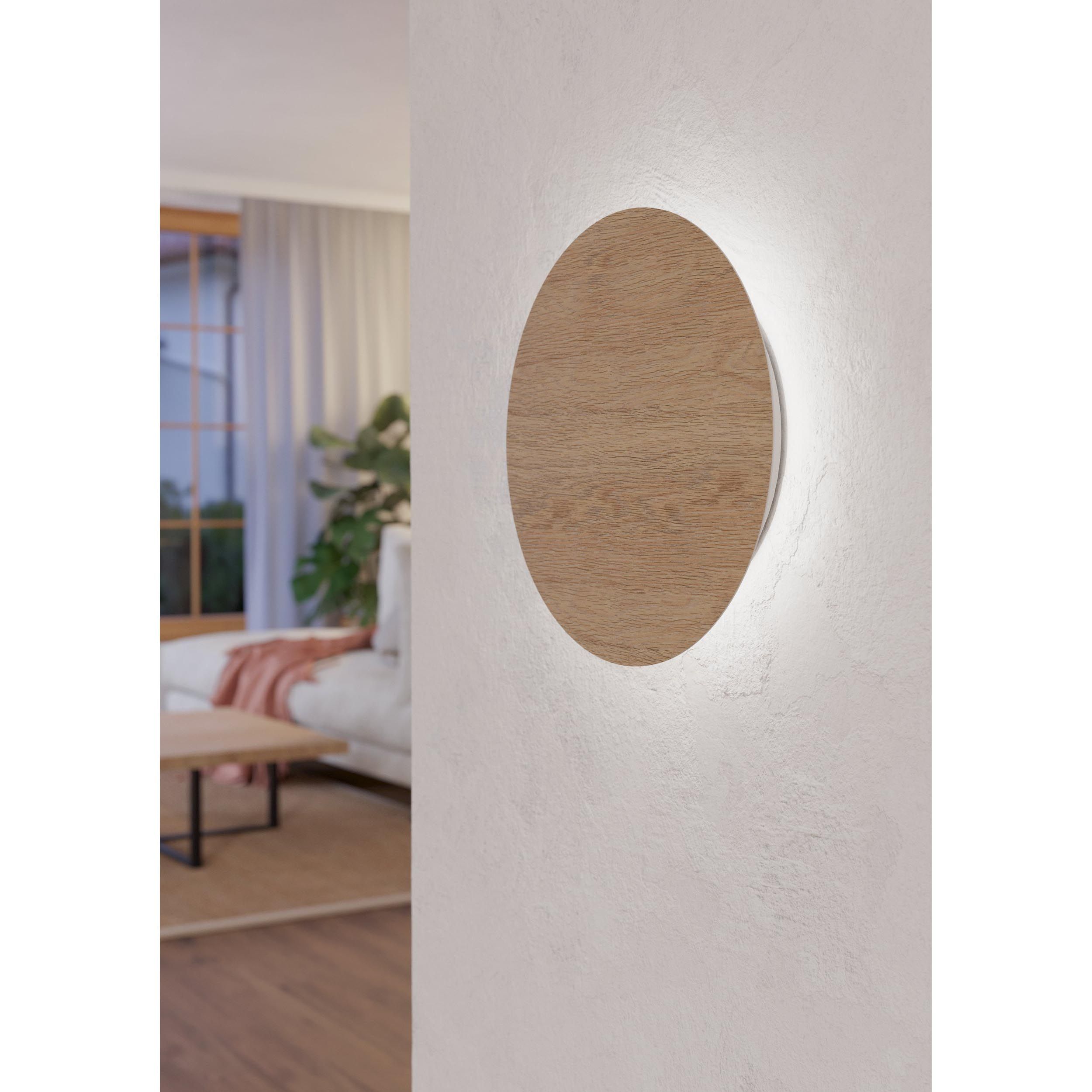 Applique murale bois blanc ALAMILO LED INT 1X9,2W