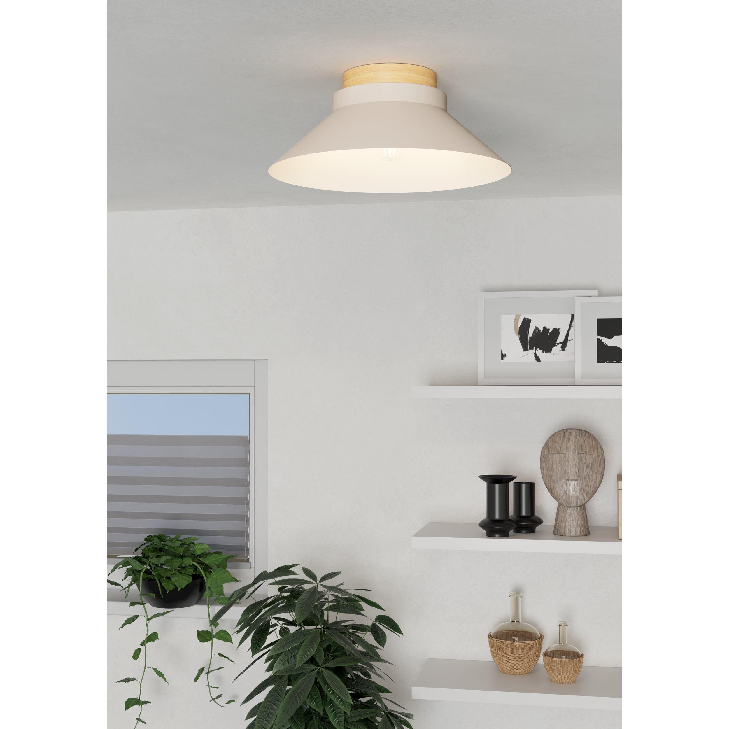 Plafonnier métal beige MOHARRAS E27 1X40W