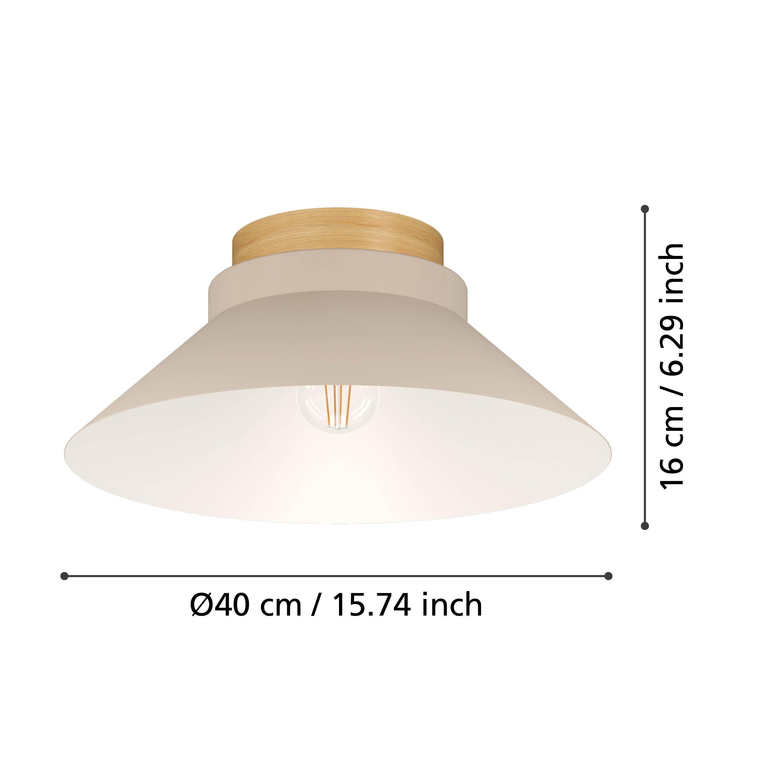 Plafonnier métal beige MOHARRAS E27 1X40W