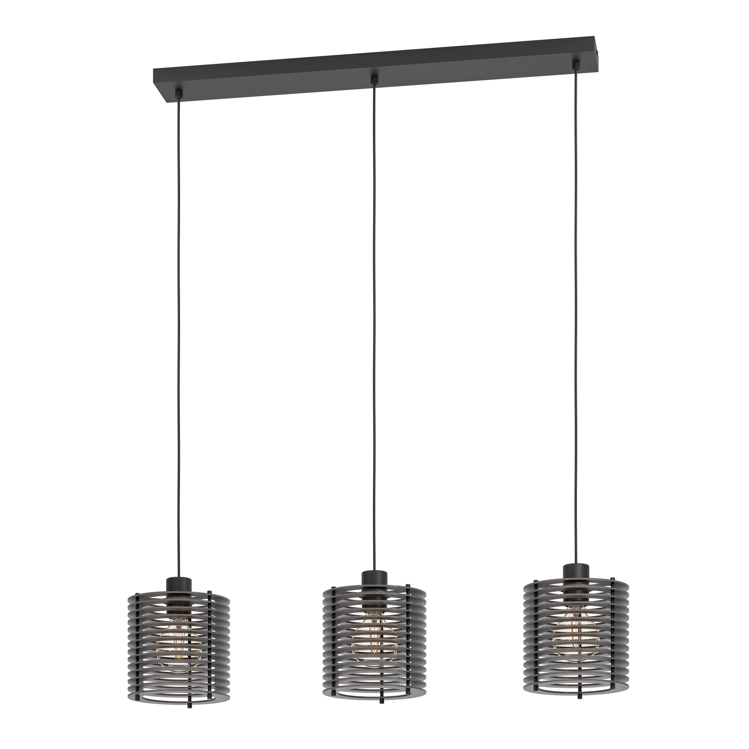 Suspension métal noir SEGOVIA E27 3X40W