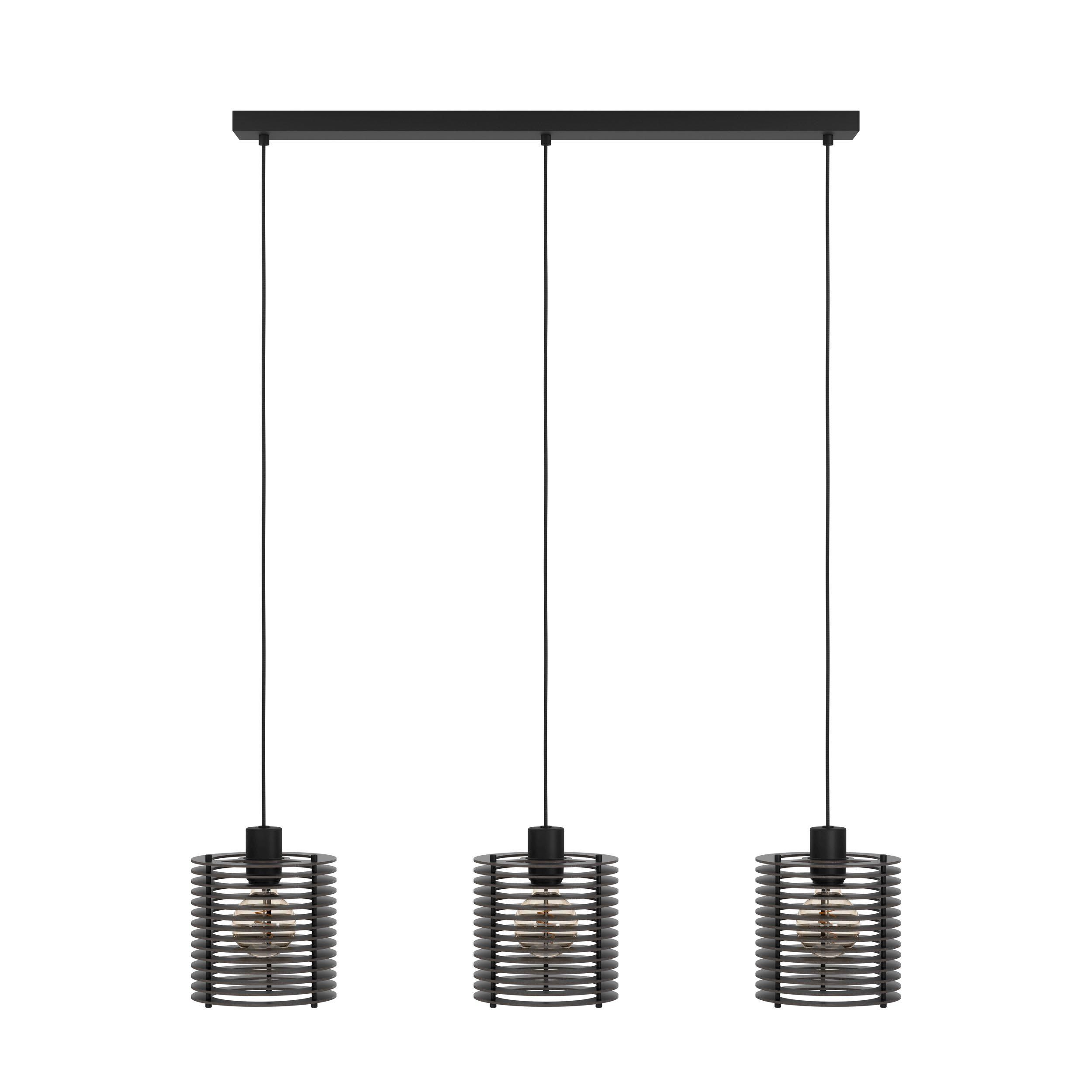 Suspension métal noir SEGOVIA E27 3X40W