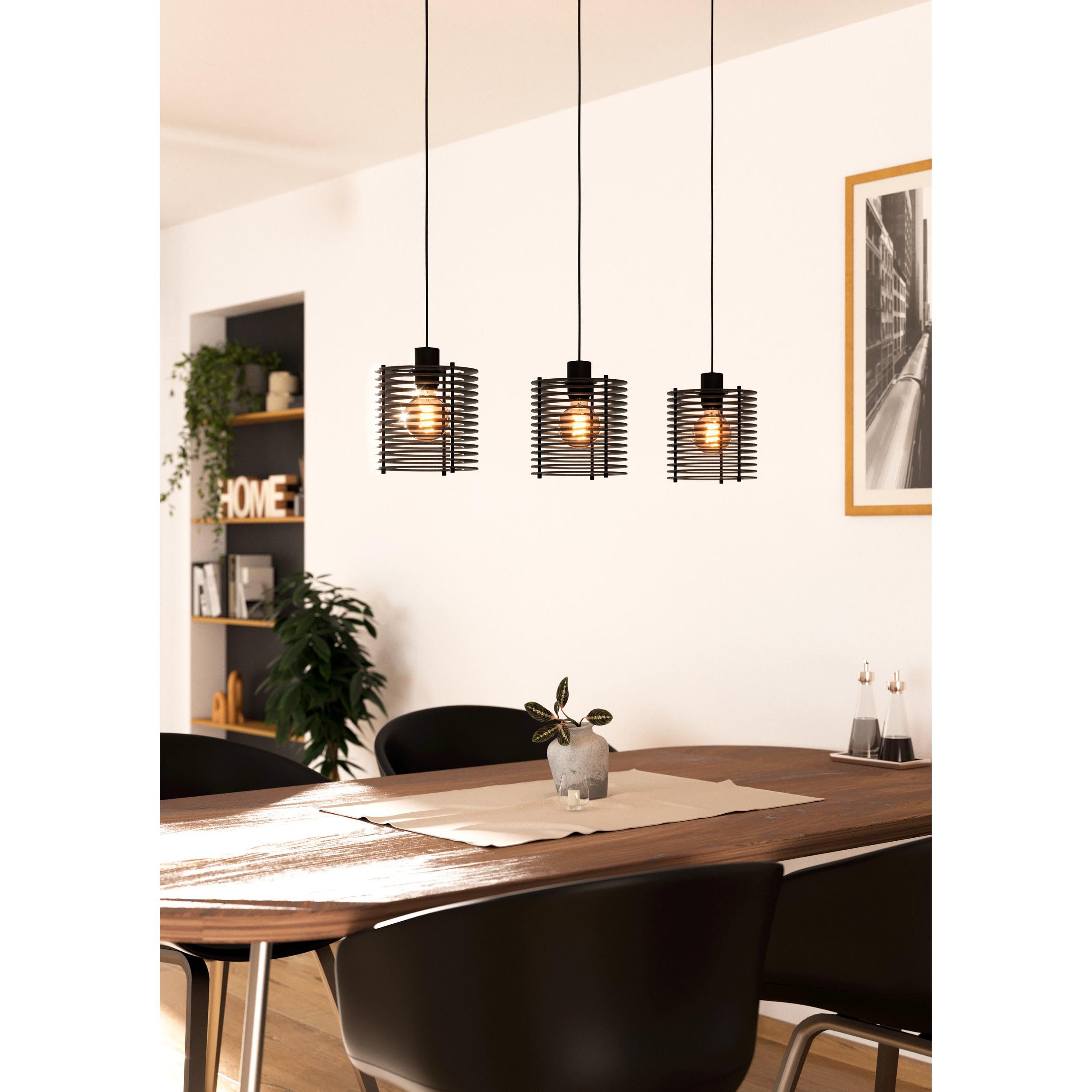 Suspension métal noir SEGOVIA E27 3X40W