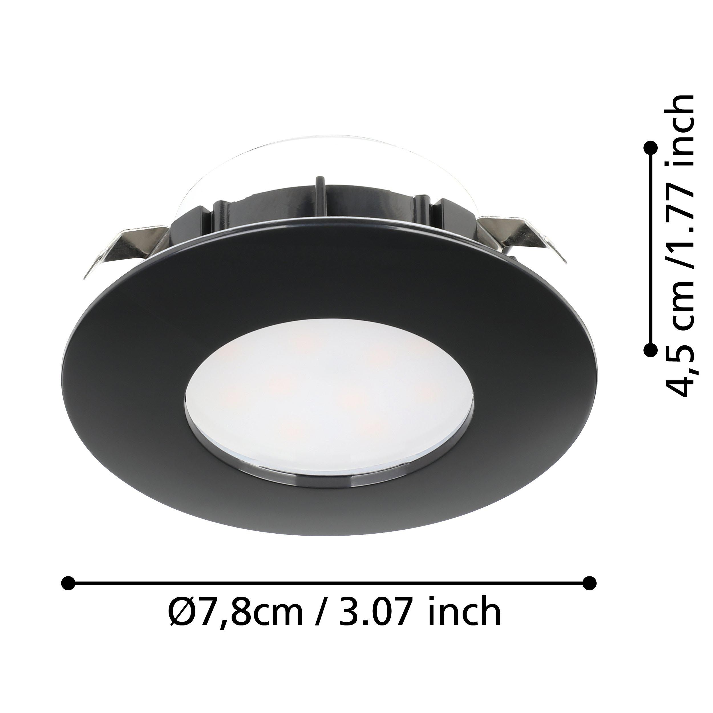 Spot à encastrer métal noir PINEDA LED INT 1X4,9W