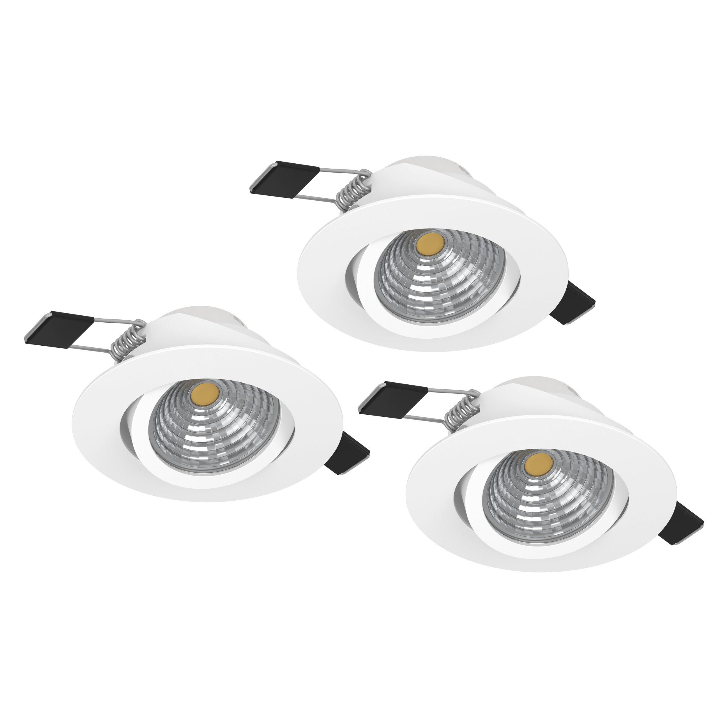 Spot à encastrer métal blanc SALICETO LED INT 3X6W