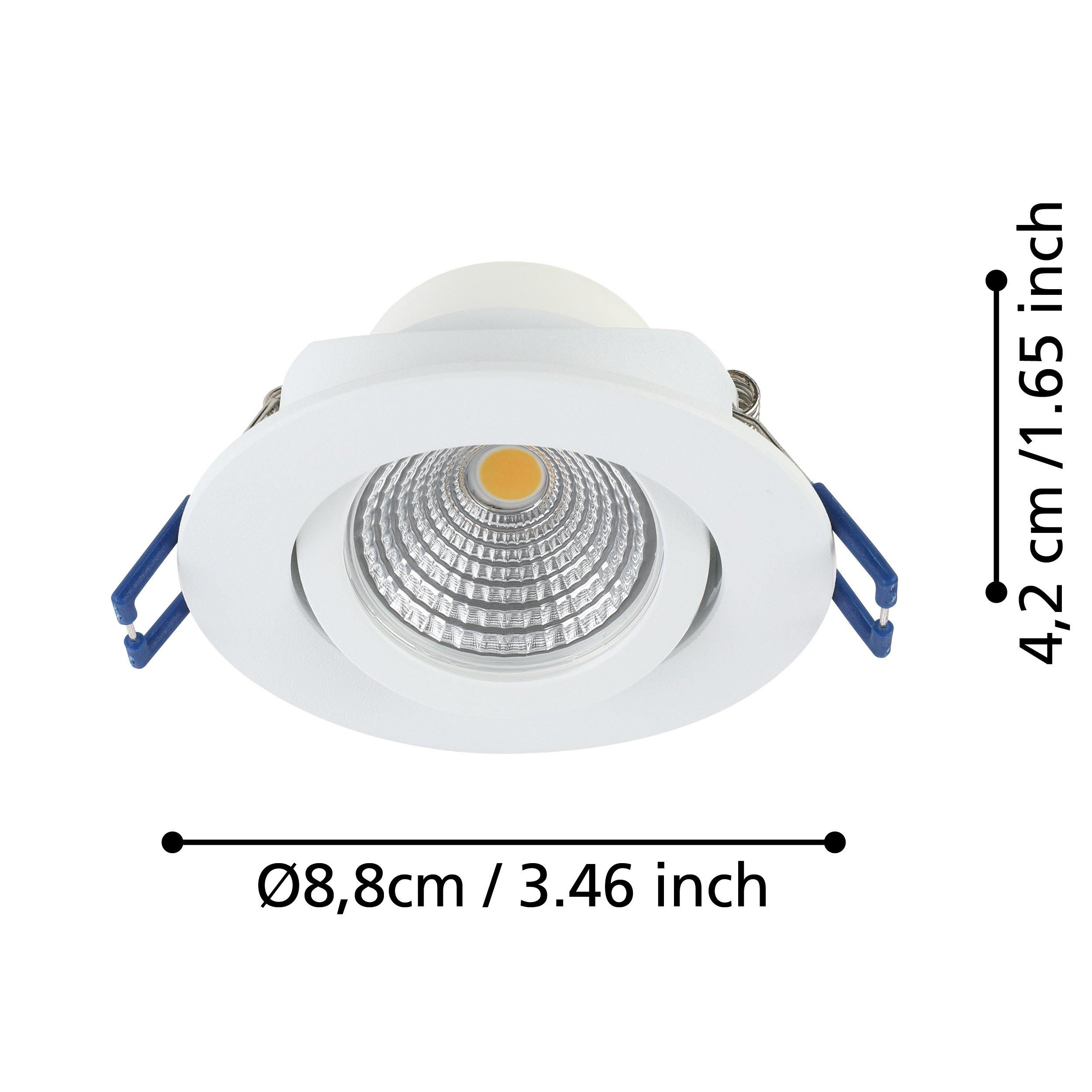 Spot à encastrer métal blanc SALICETO LED INT 3X6W