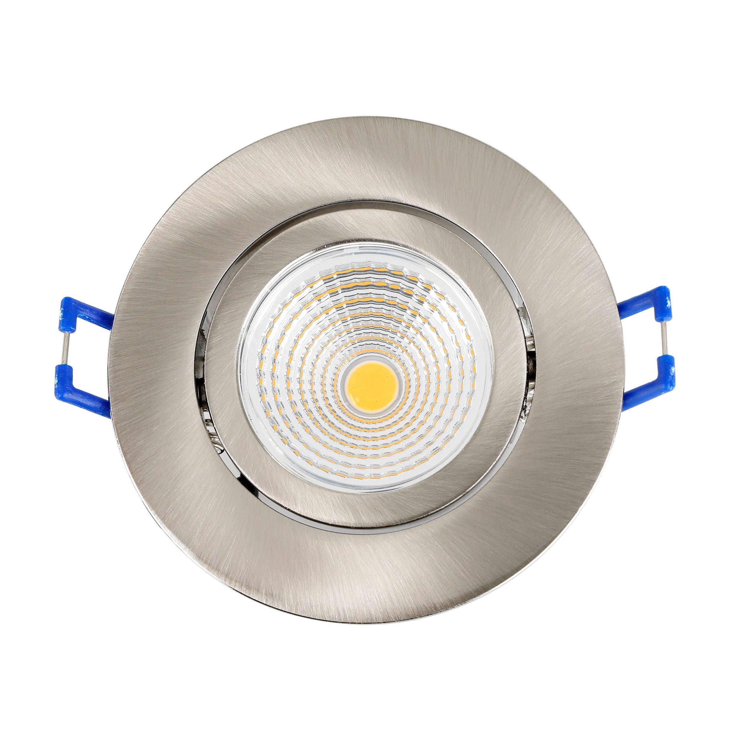 Spot à encastrer métal nickel SALICETO LED INT 3X6W