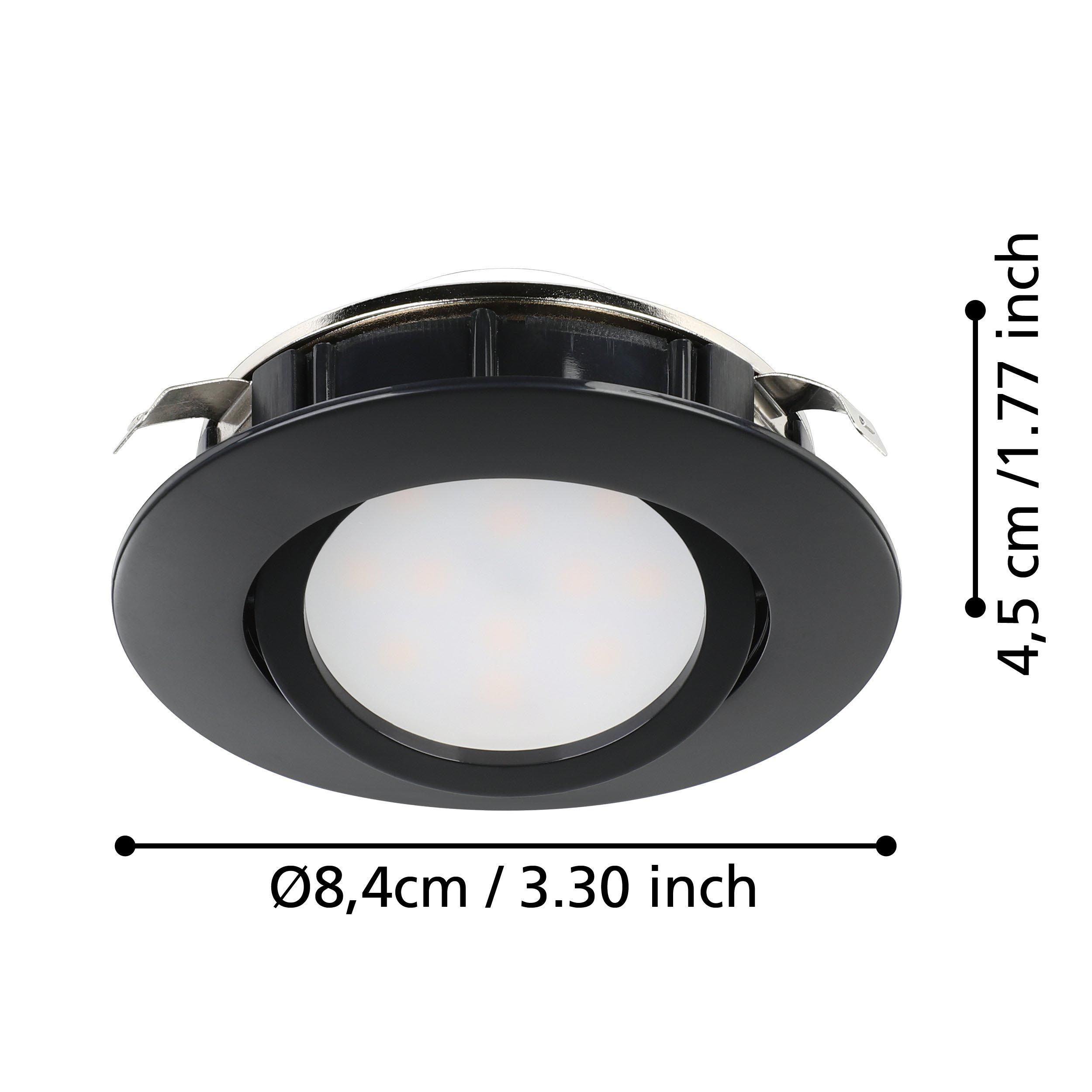 Spot à encastrer métal noir PINEDA LED INT 1X5,5W