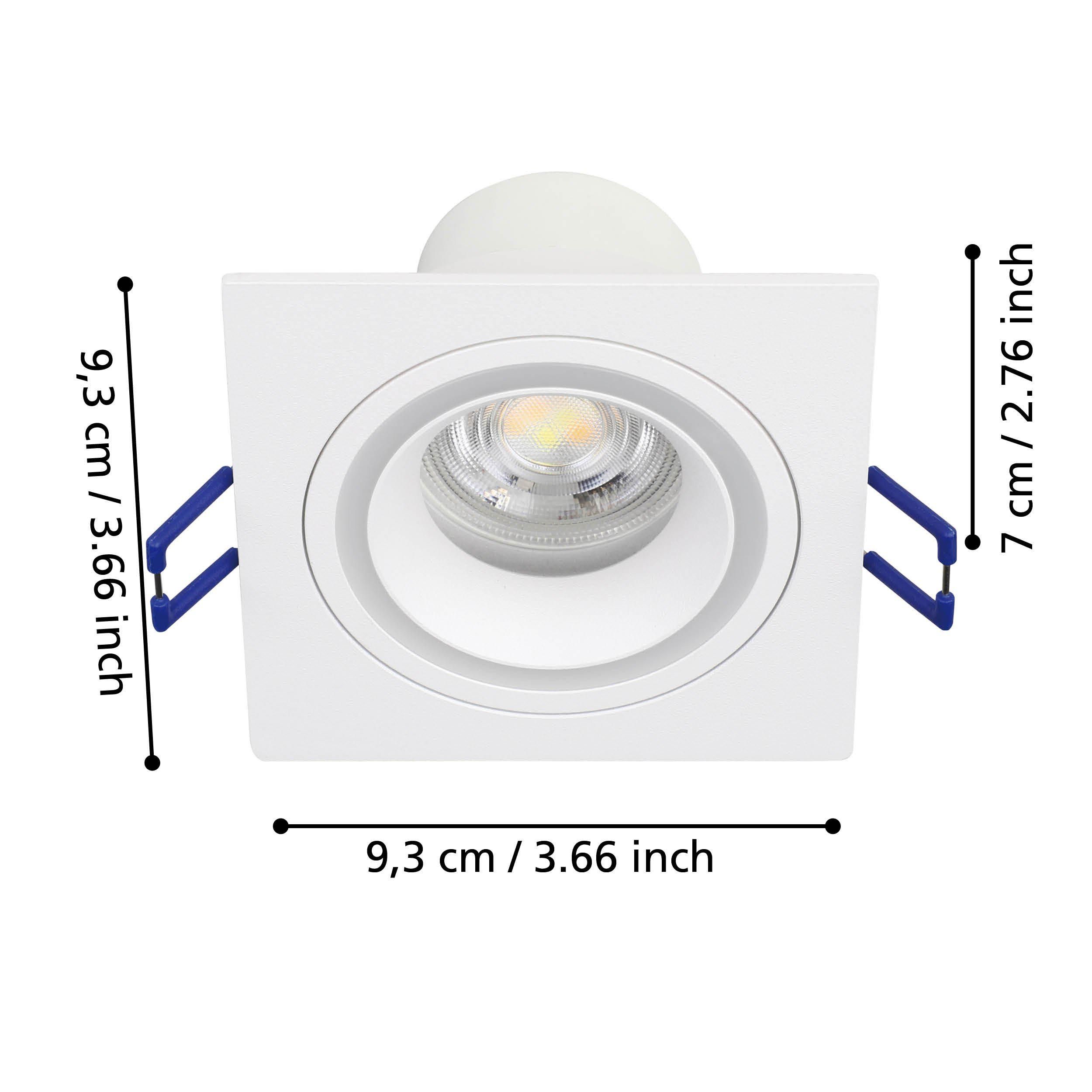 Spot à encastrer métal blanc CAROSSO-Z LED INT 1X4,7W