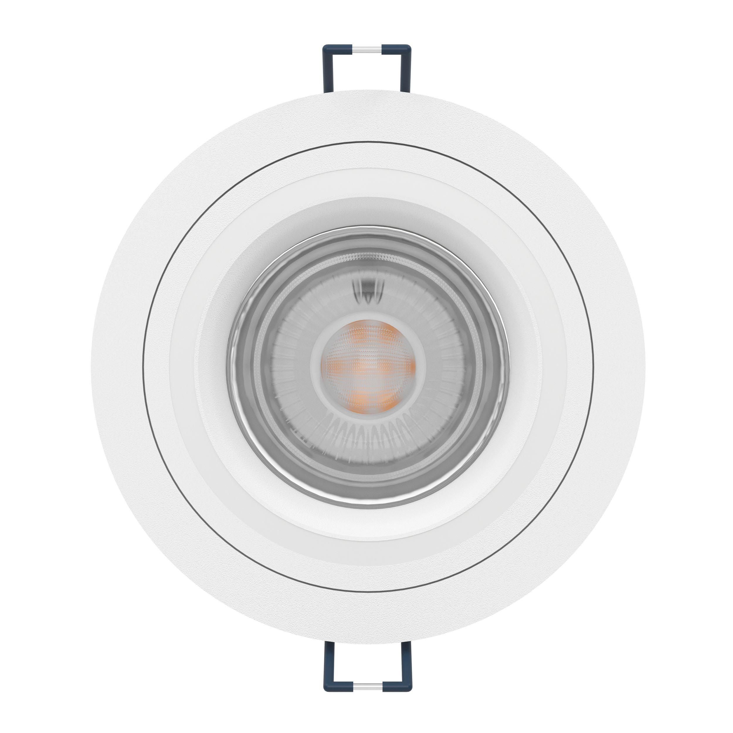 Spot à encastrer métal blanc CAROSSO-Z LED INT 3X4,7W