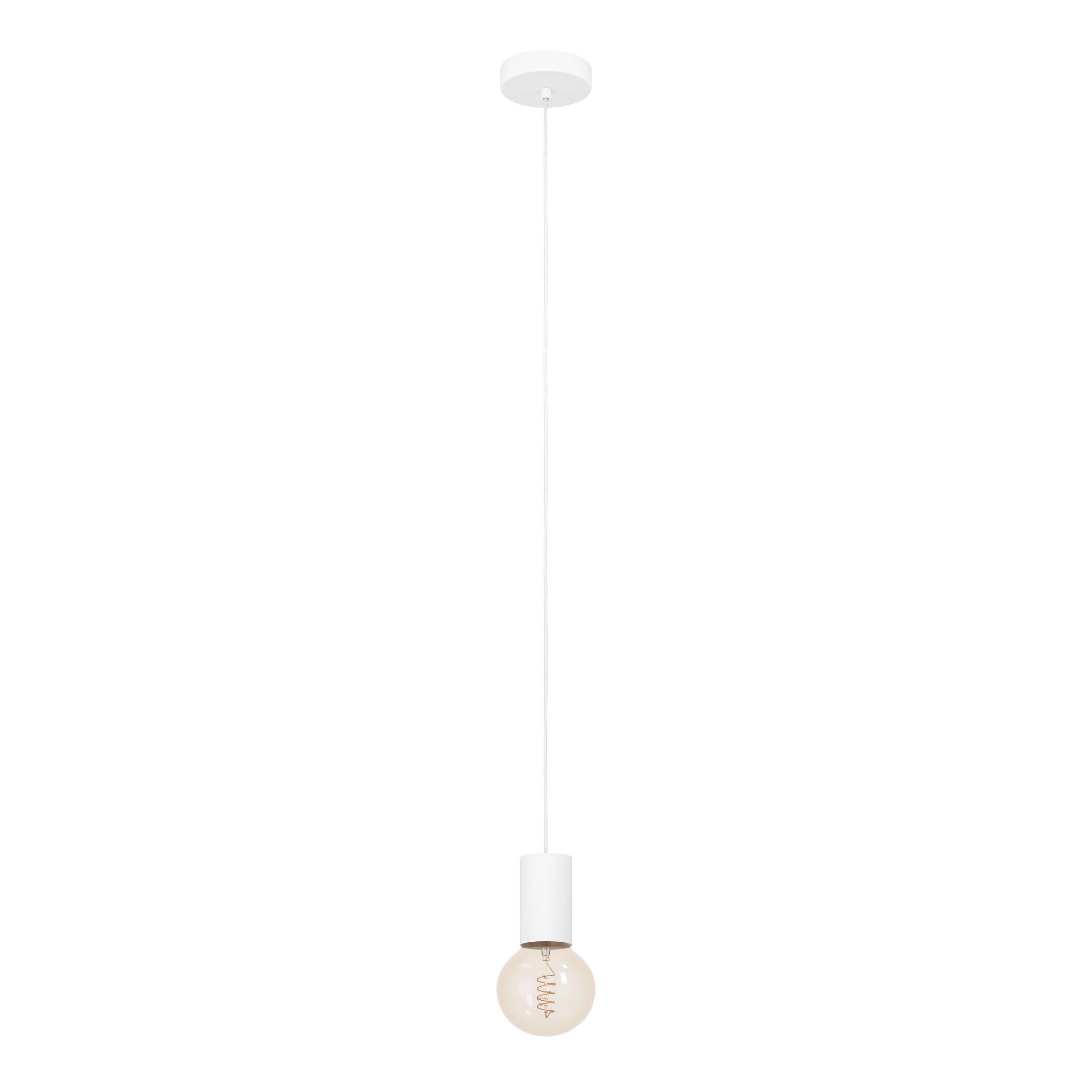 Suspension métal blanc POZUETA 1 E27 1X40W