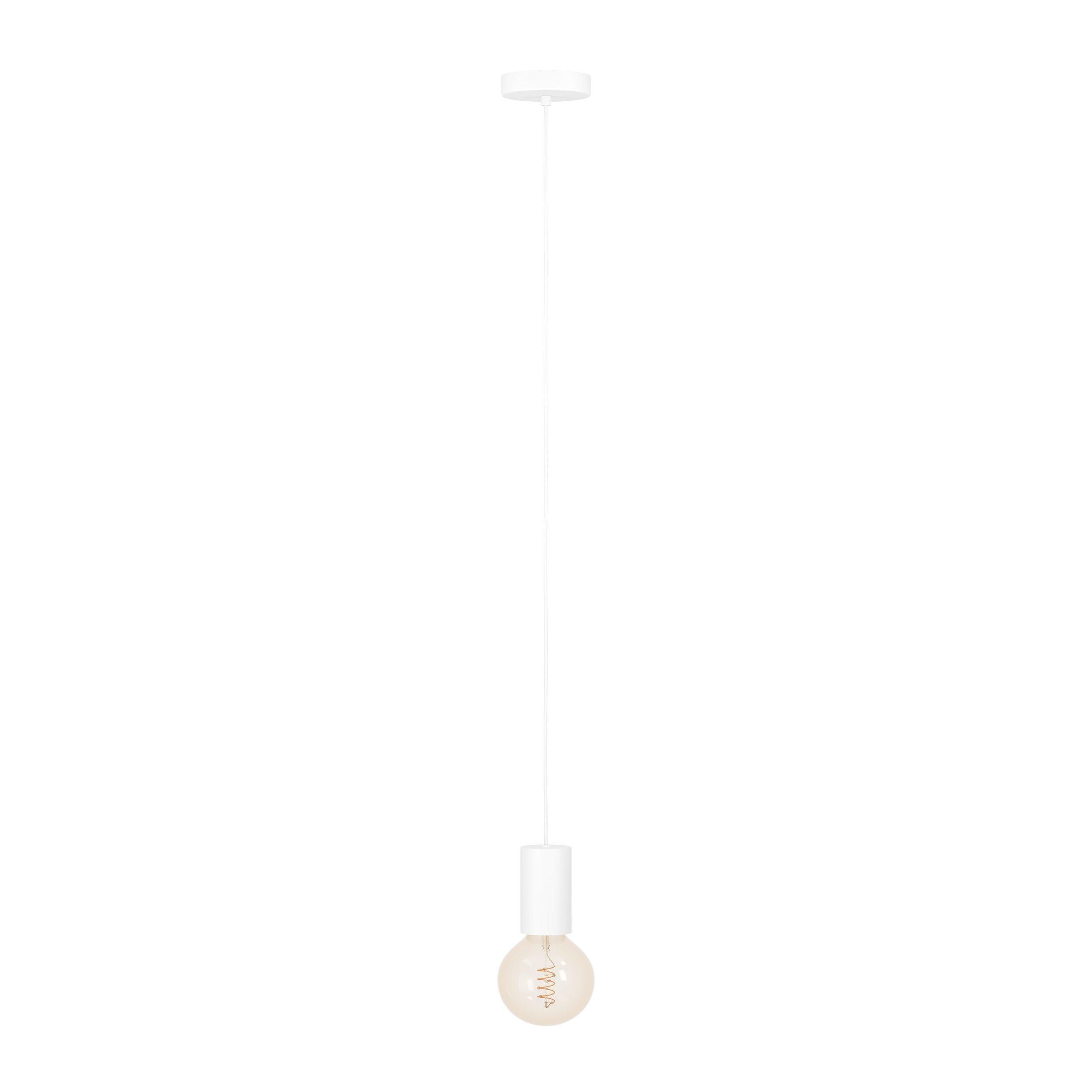 Suspension métal blanc POZUETA 1 E27 1X40W