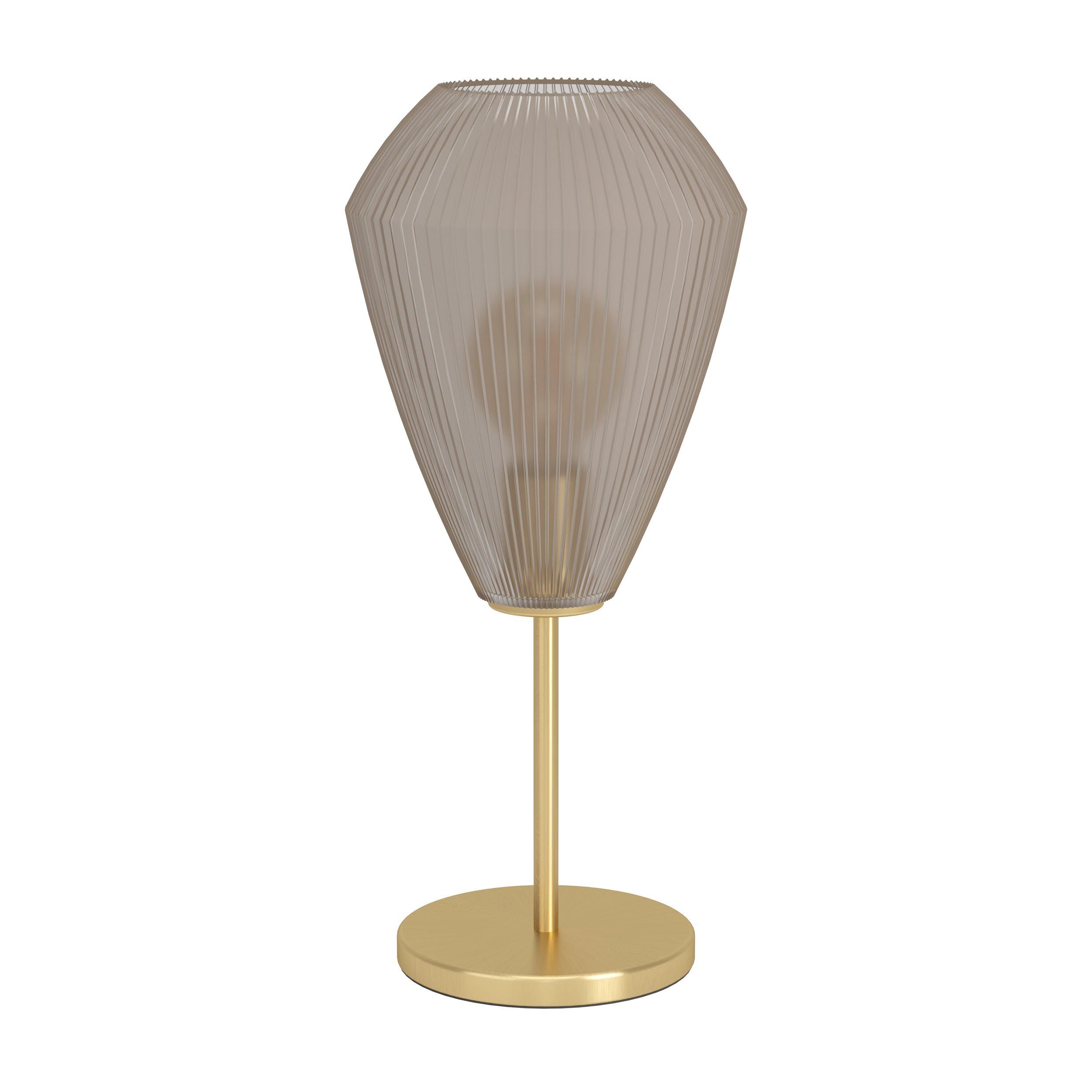 Lampe de table métal taupe CAPRAROLA E27 1X40W