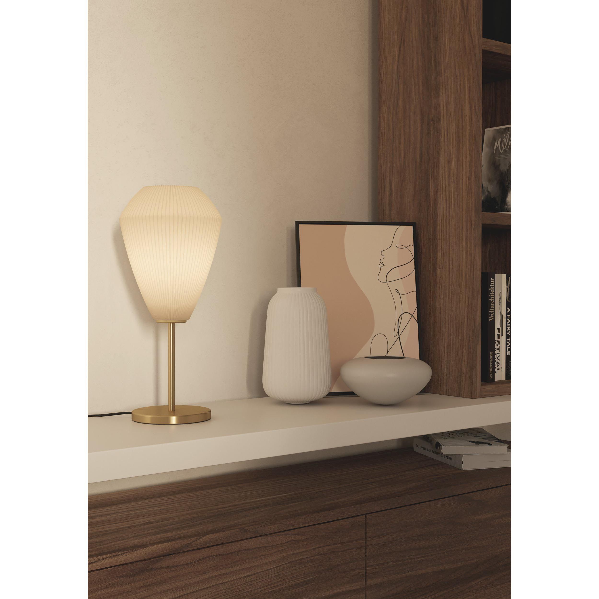 Lampe de table métal taupe CAPRAROLA E27 1X40W