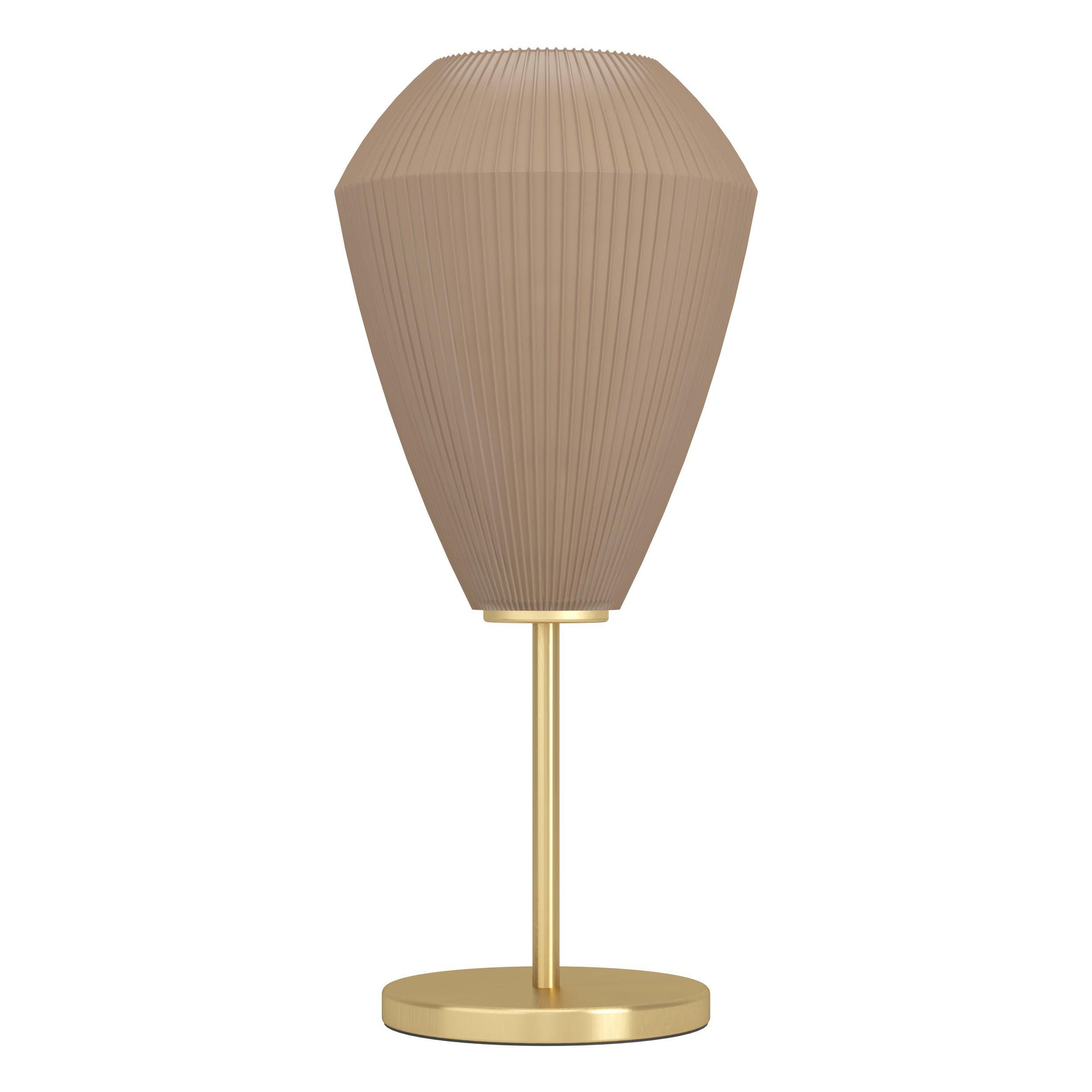 Lampe de table métal taupe CAPRAROLA E27 1X40W