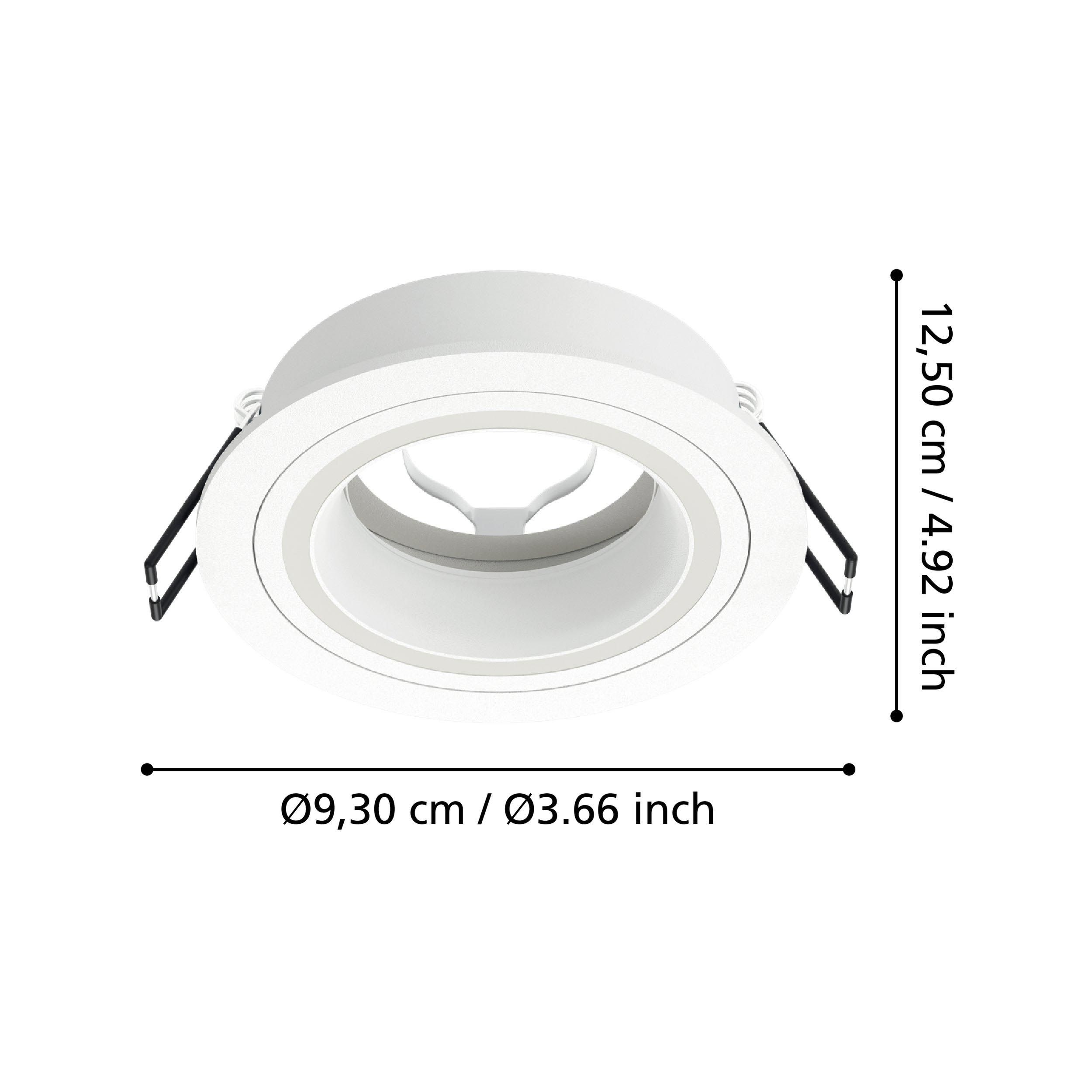 Spot à encastrer métal blanc CAROSSO GU10 1X35W