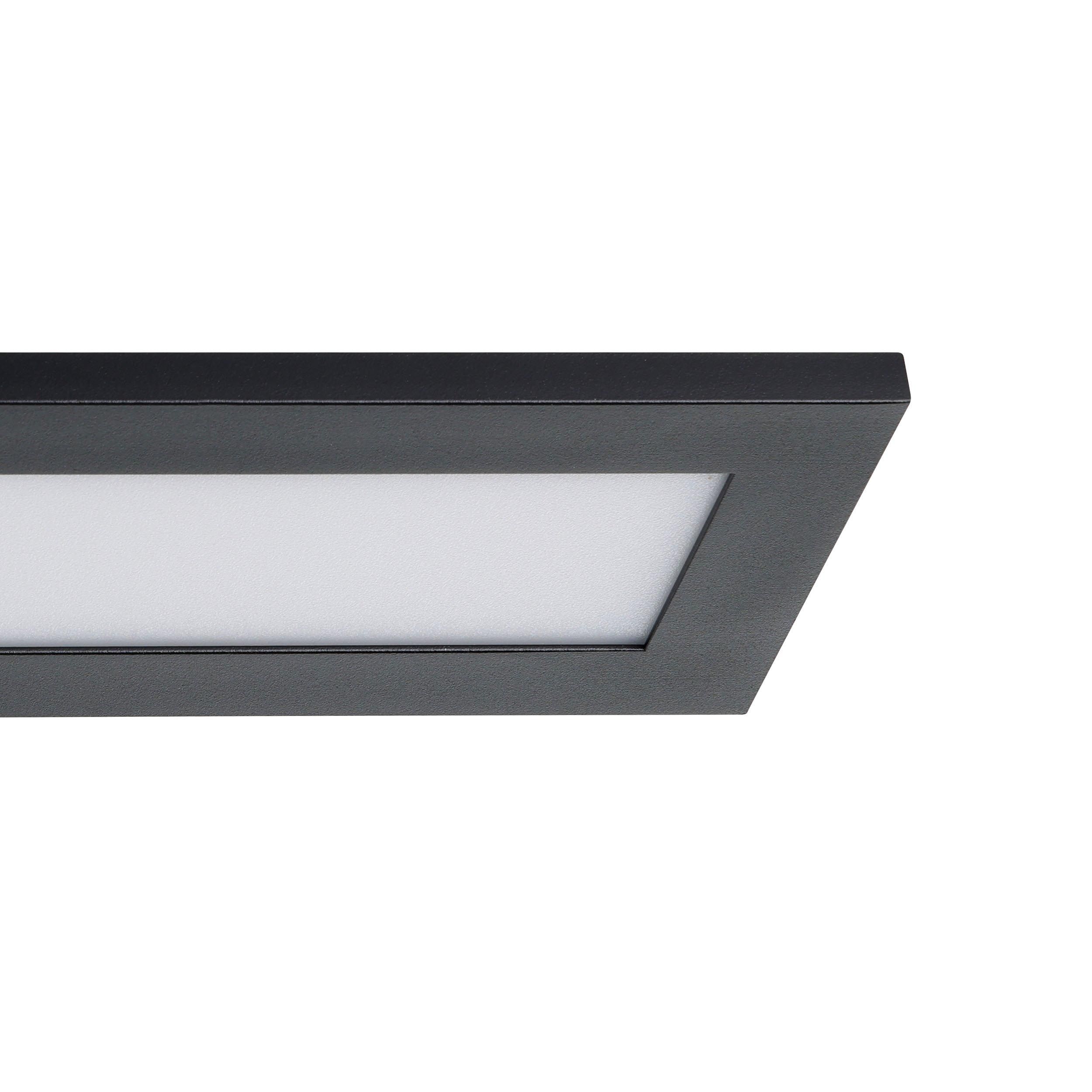 Plafonnier métal noir SALOBRENA 1 LED INT 2X38W