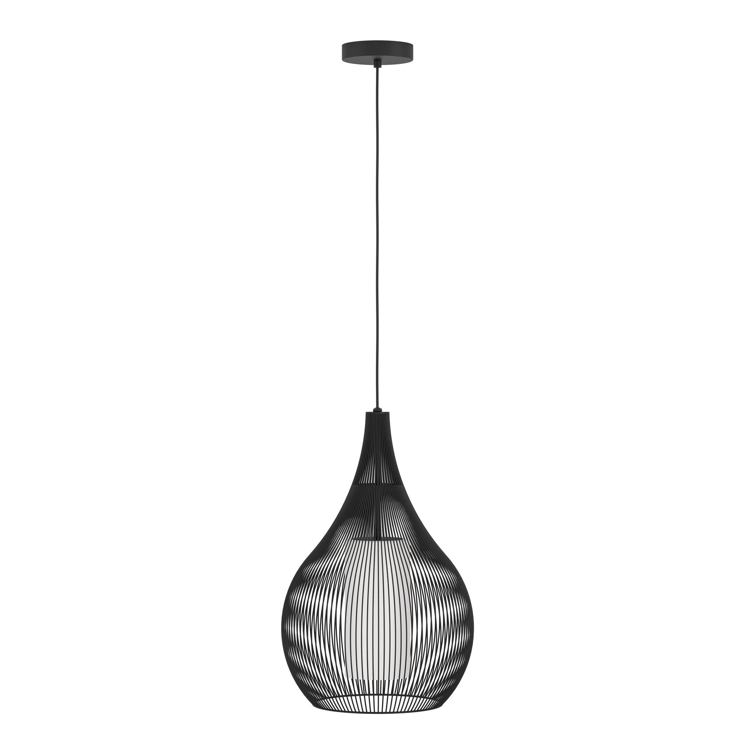 Suspension métal noir RAZONI 1 E27 1X40W