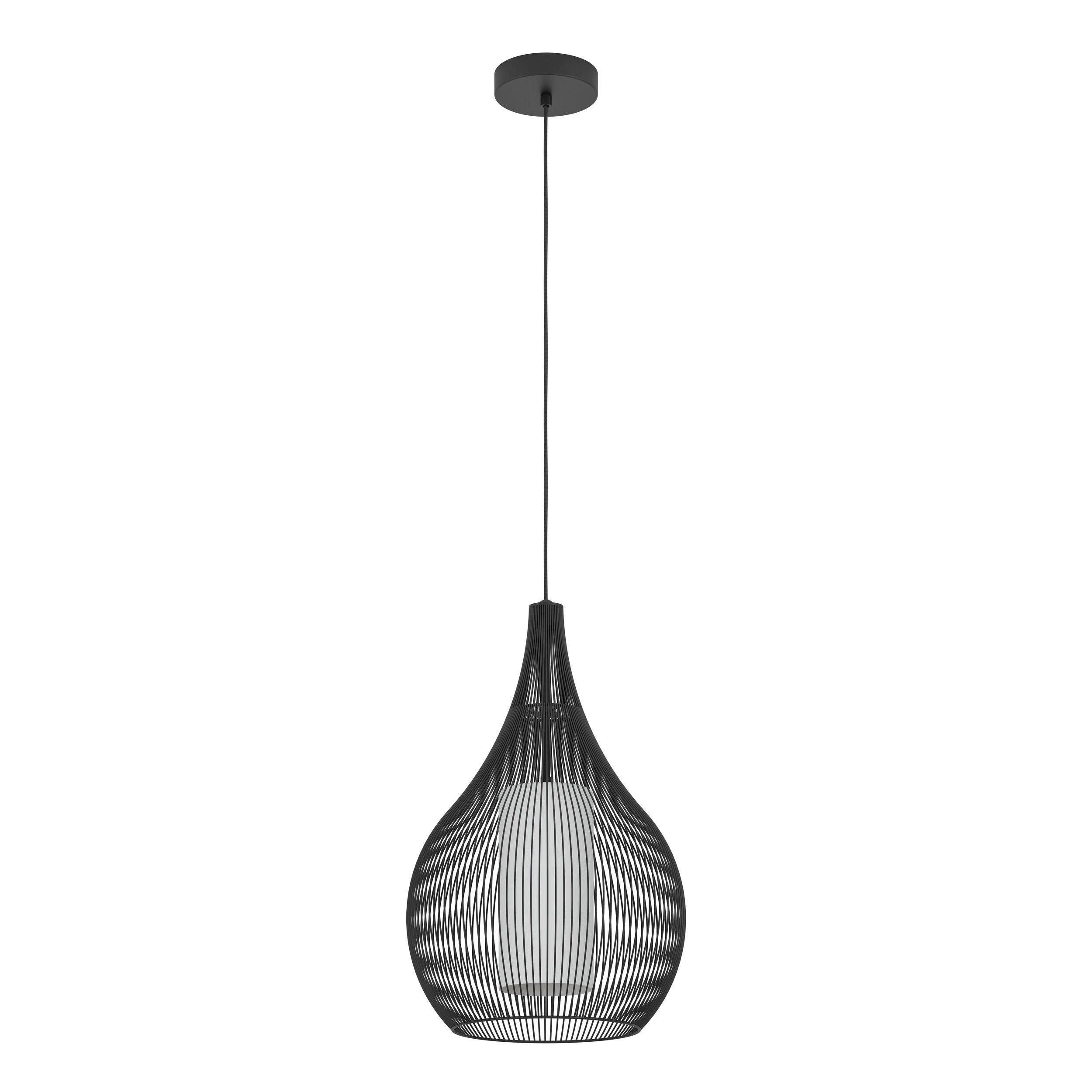 Suspension métal noir RAZONI 1 E27 1X40W