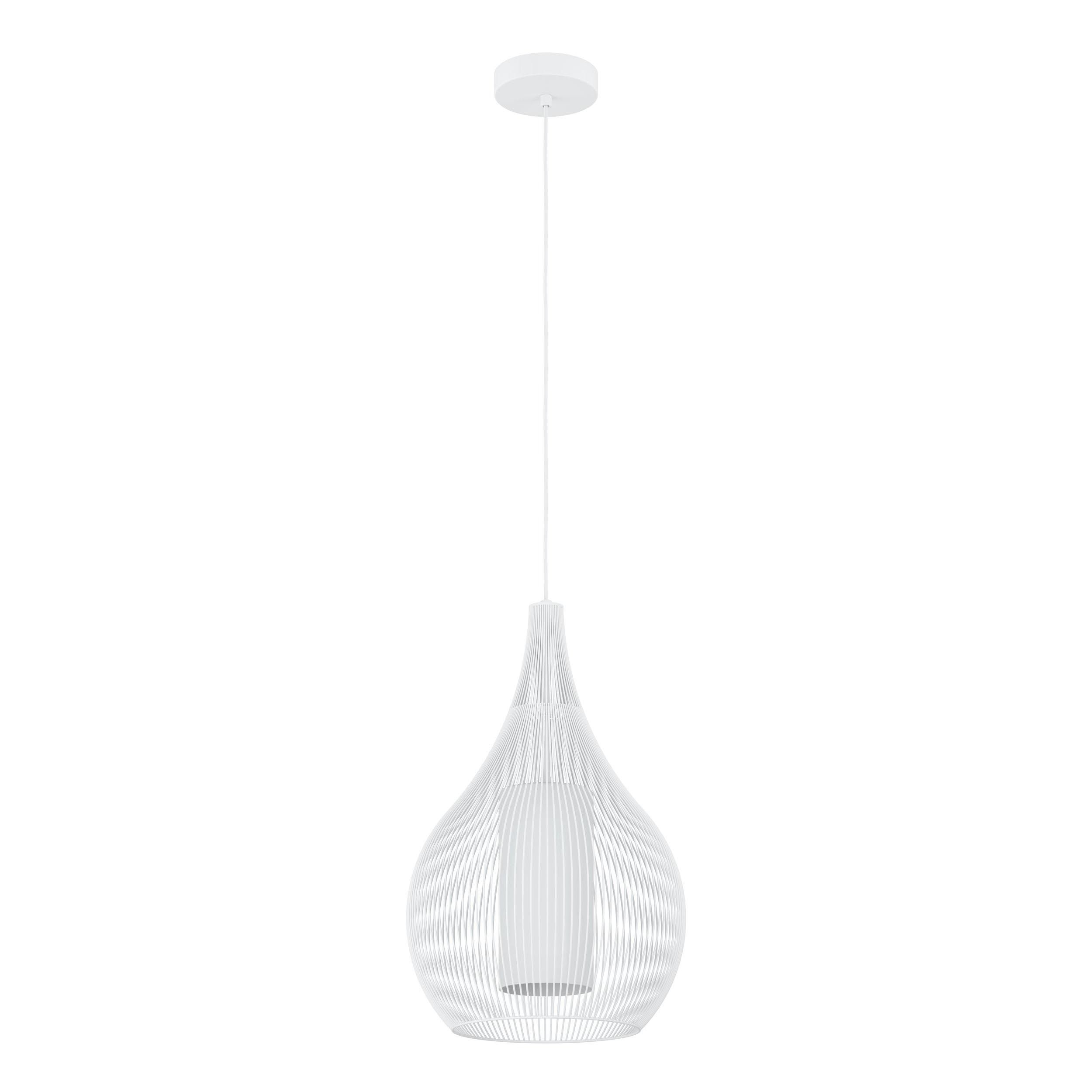 Suspension métal blanc RAZONI 1 E27 1X40W