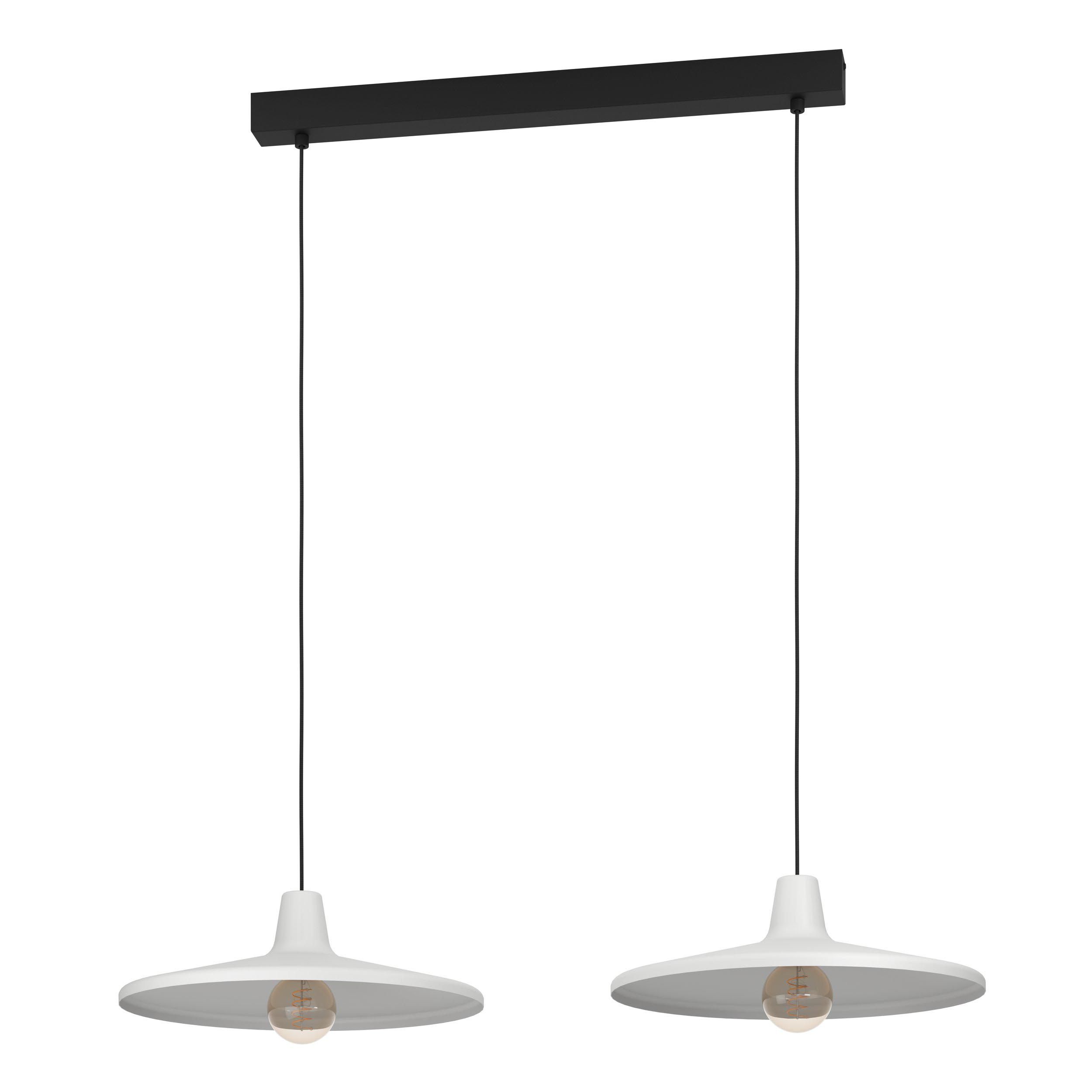 Suspension métal gris MINIERE E27 2X40W