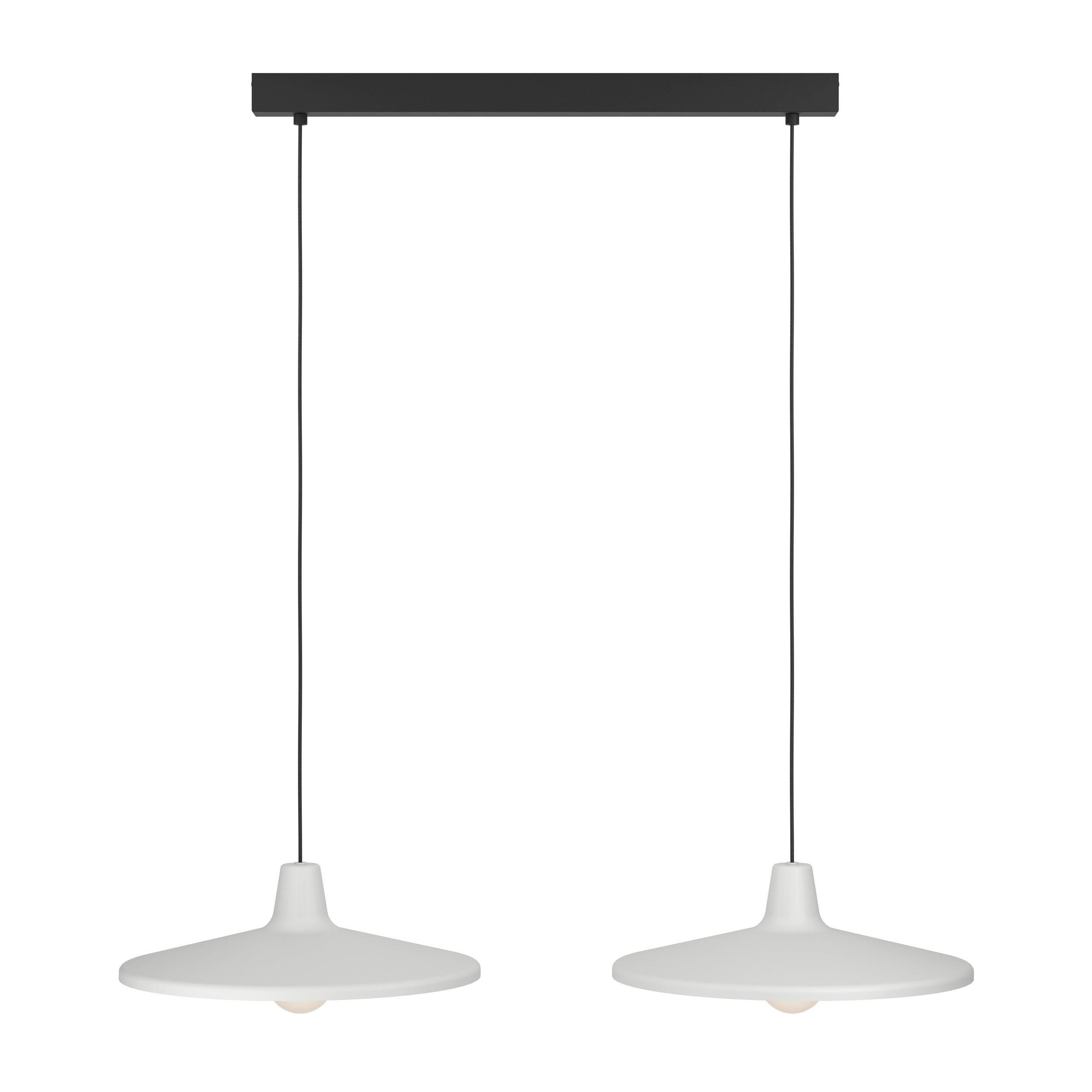 Suspension métal gris MINIERE E27 2X40W