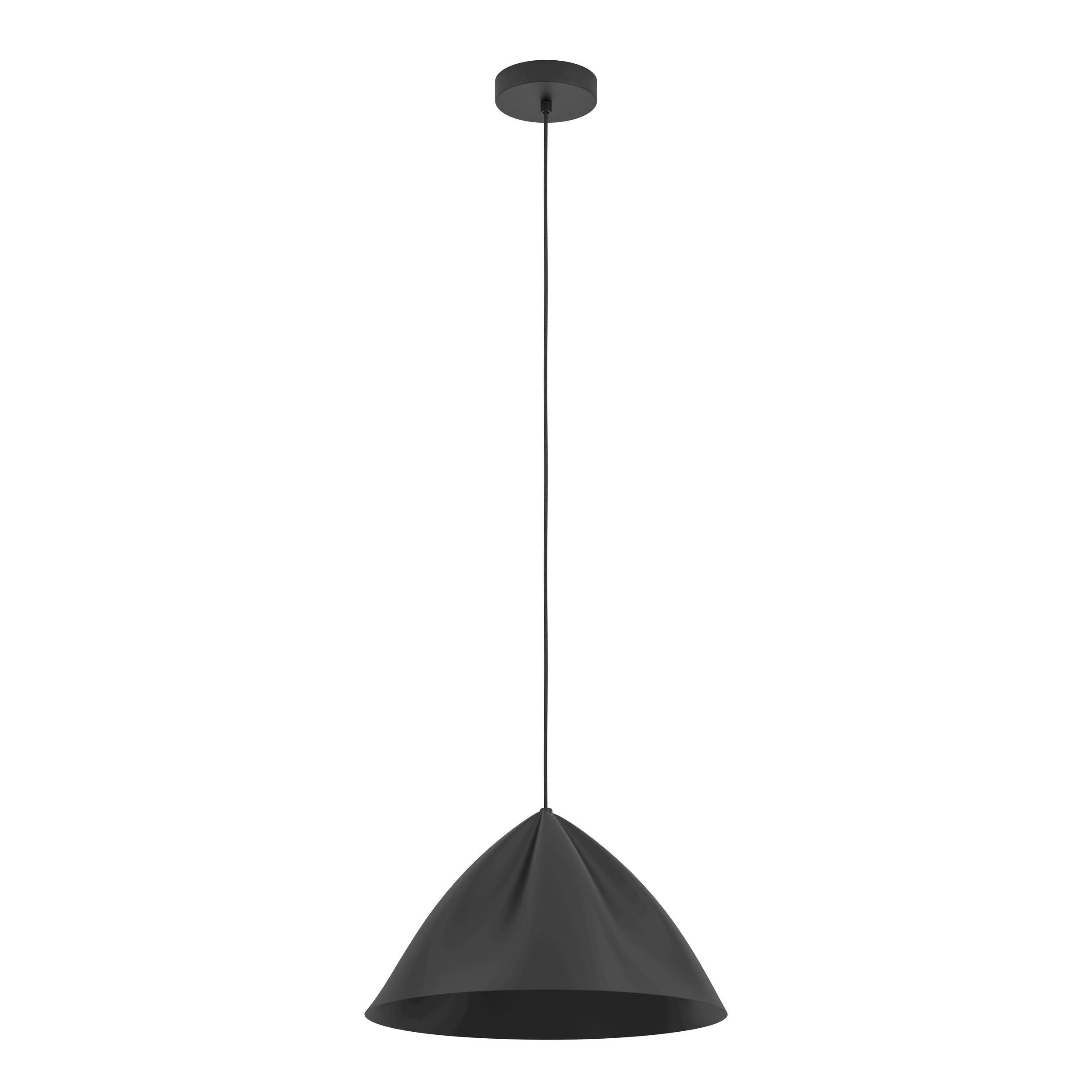 Suspension métal noir PODERE E27 1X40W