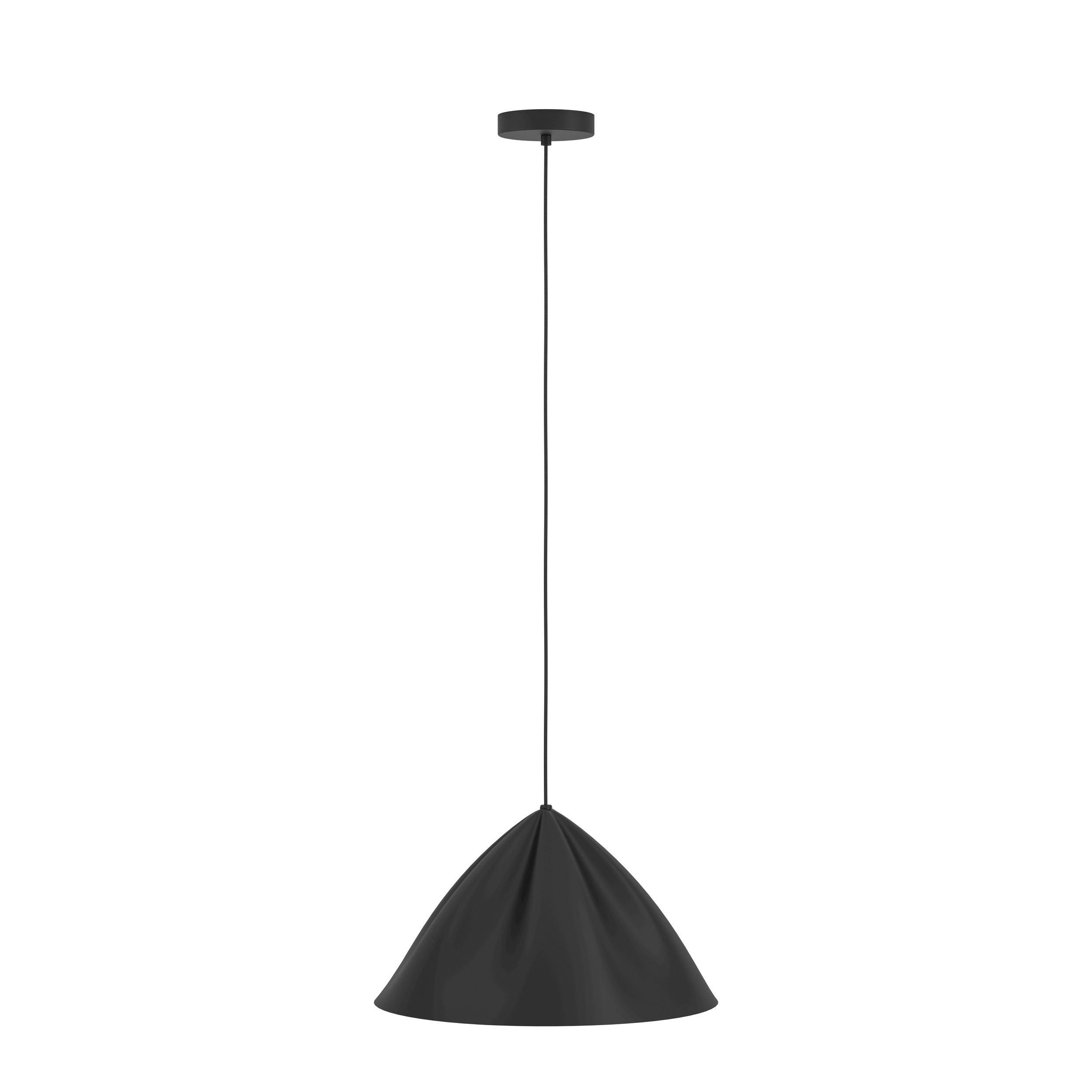 Suspension métal noir PODERE E27 1X40W