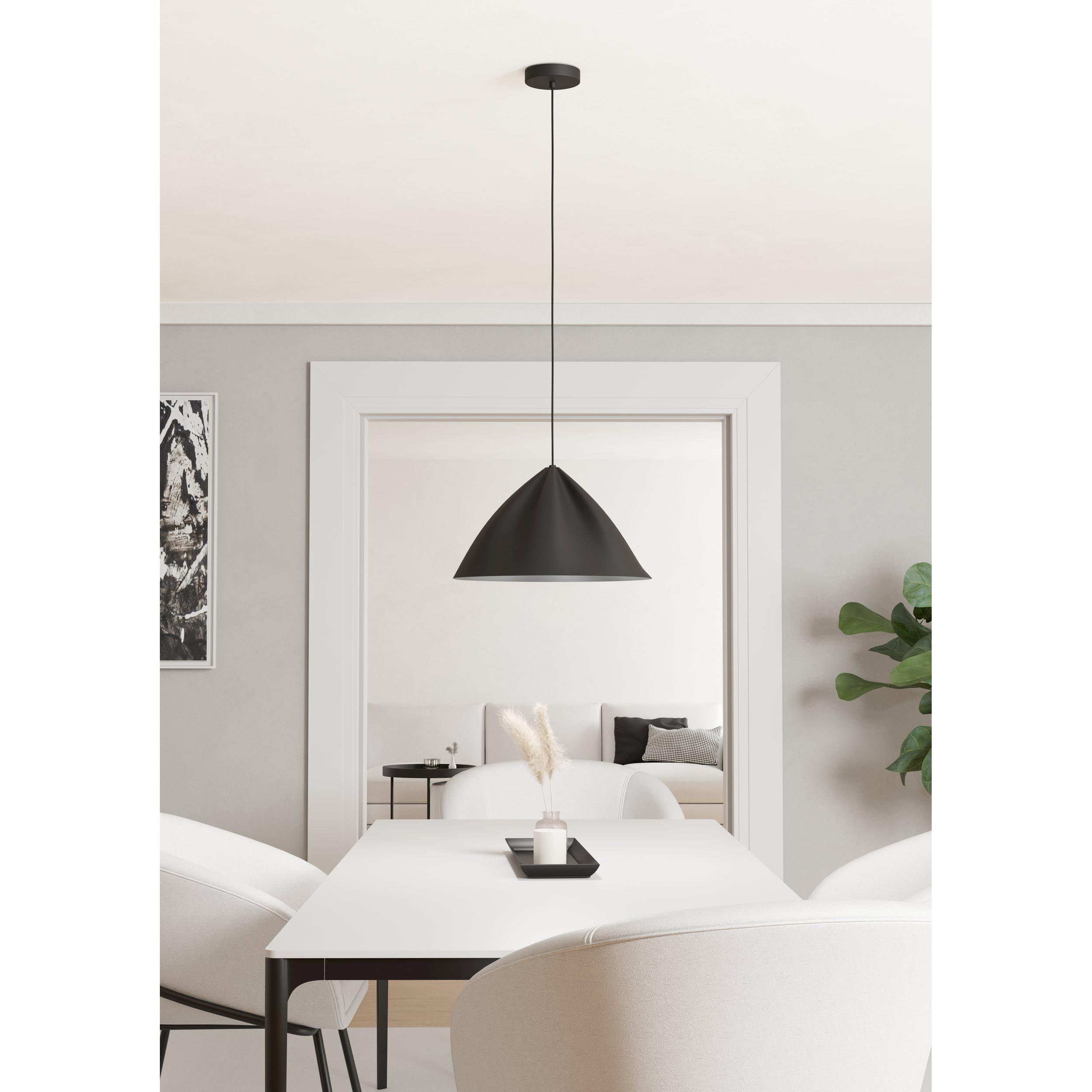 Suspension métal noir PODERE E27 1X40W