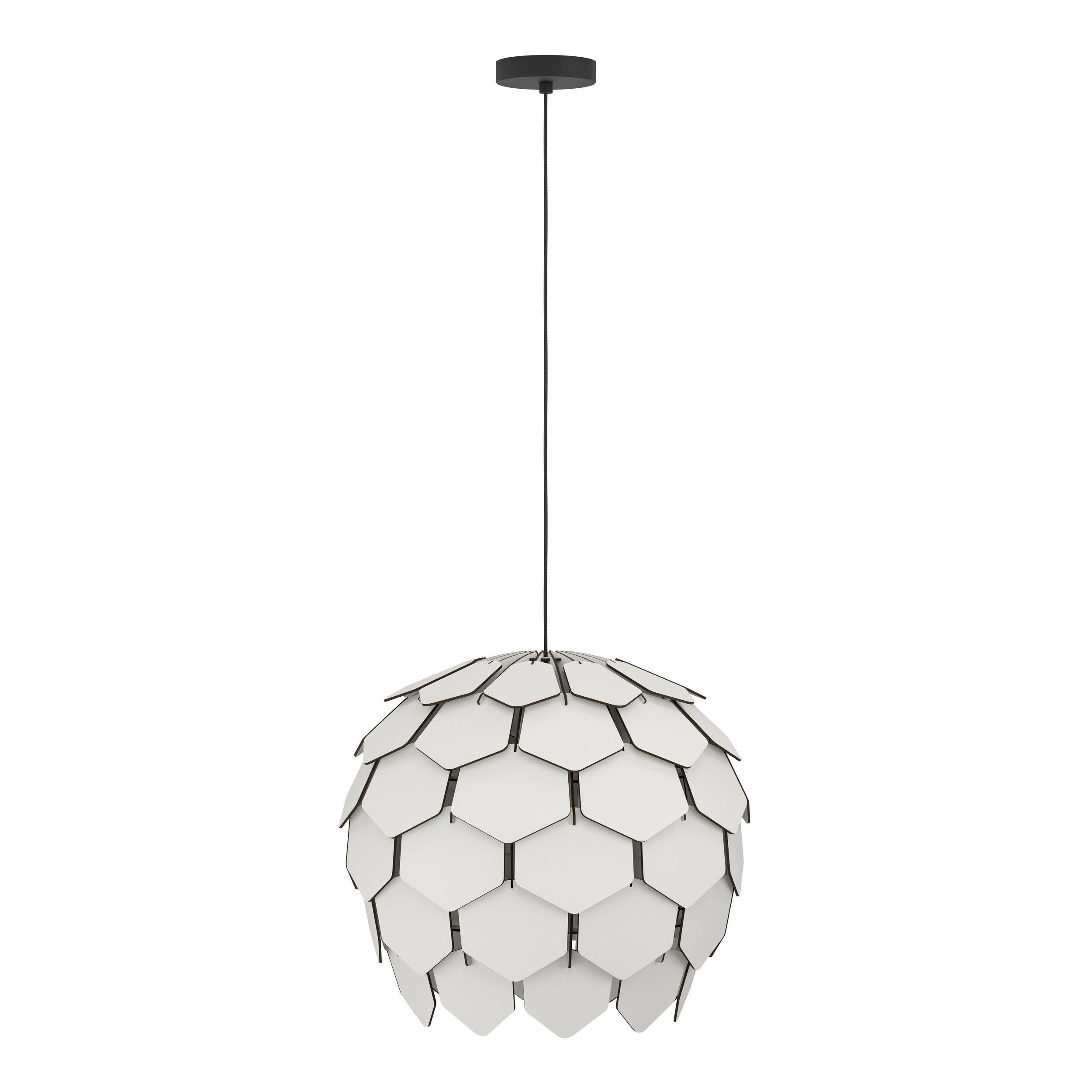 Suspension bois blanc MATTANZA E27 1X40W