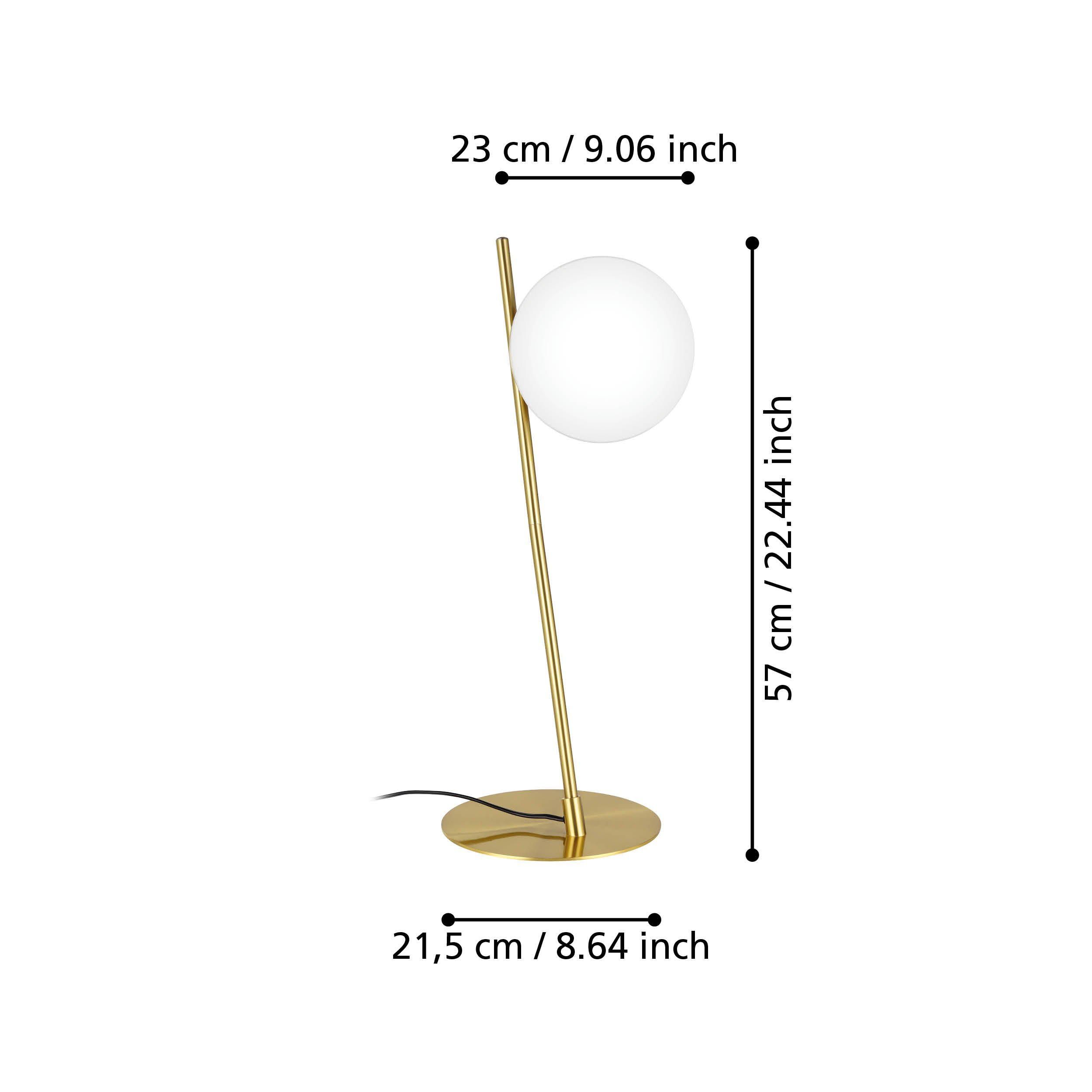 Lampe de table verre laiton RONDO 4 E27 1X40W