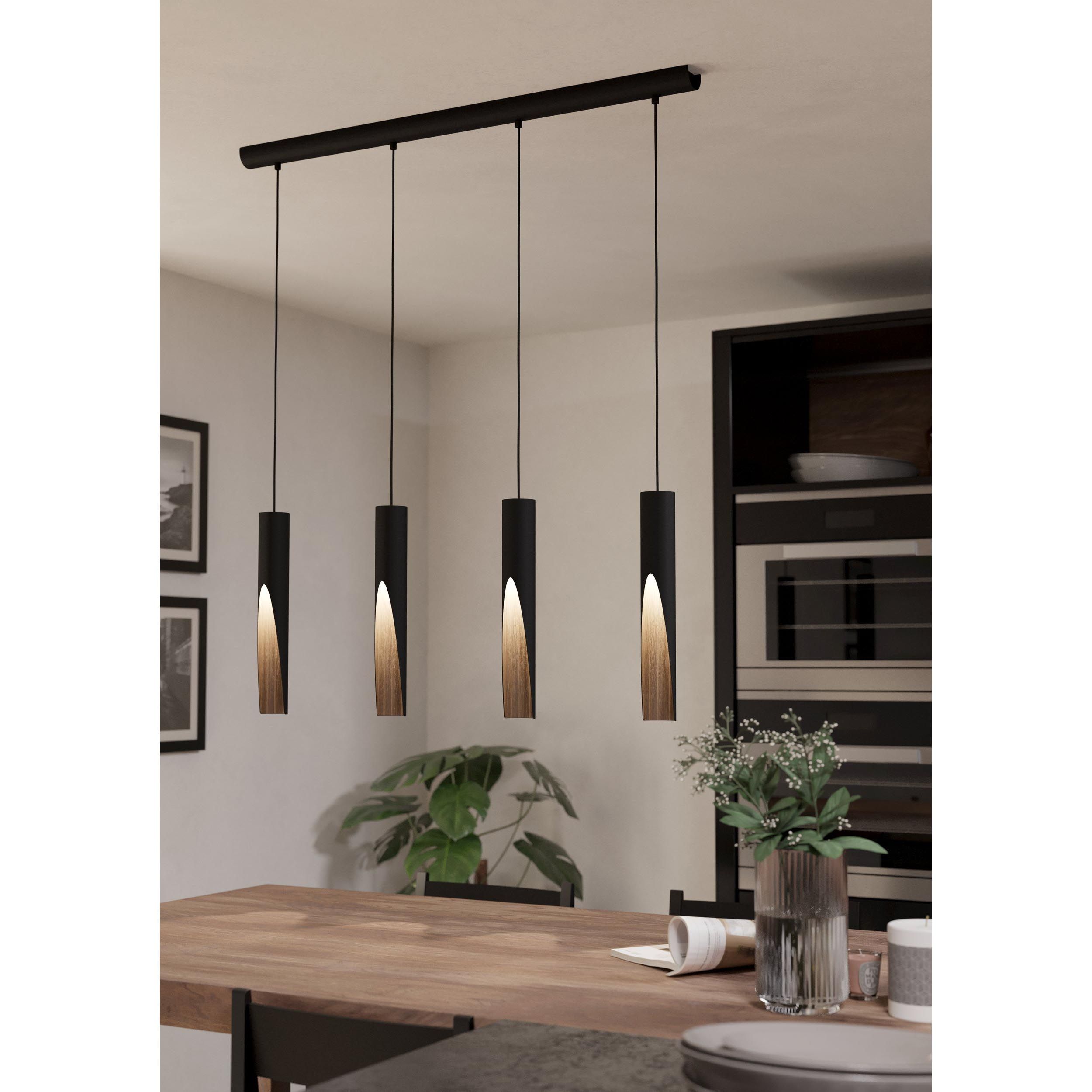 Suspension bronze noir BARBOTTO GU10 4X4,5W