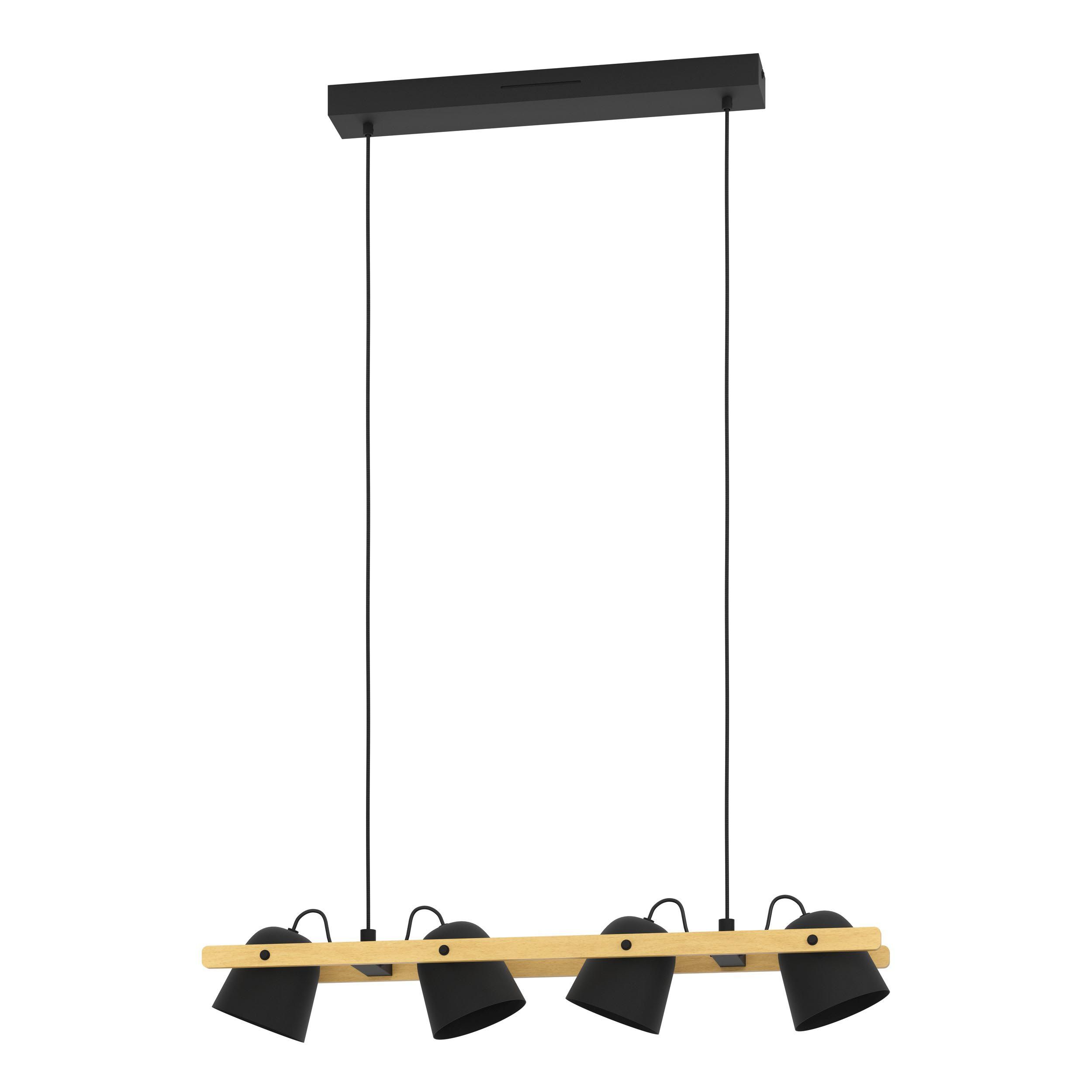 Suspension métal noir HORNWOOD-Z LED INT 4X3,7W