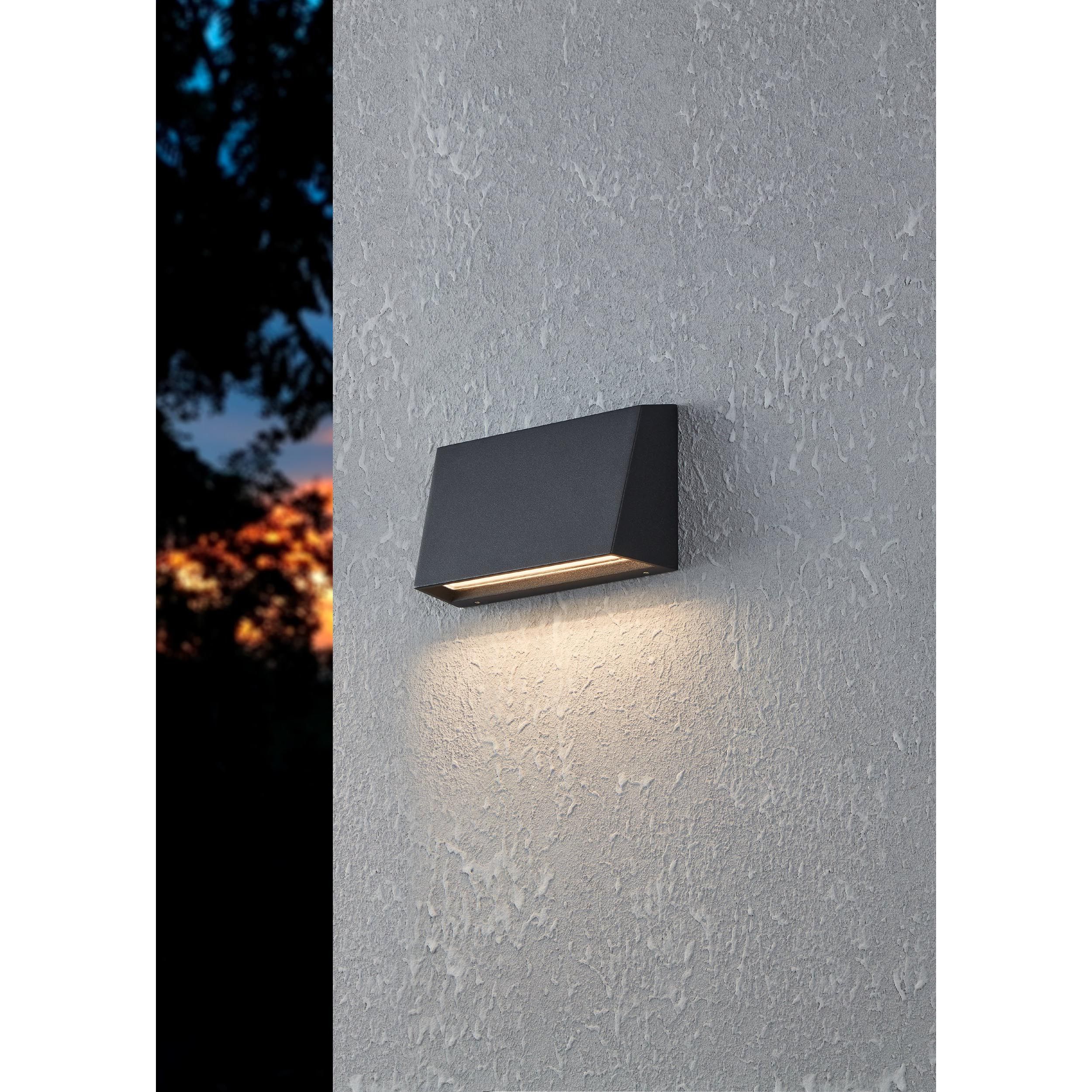 Applique extérieure métal noir SPONGANO LED INT 1X9,5W