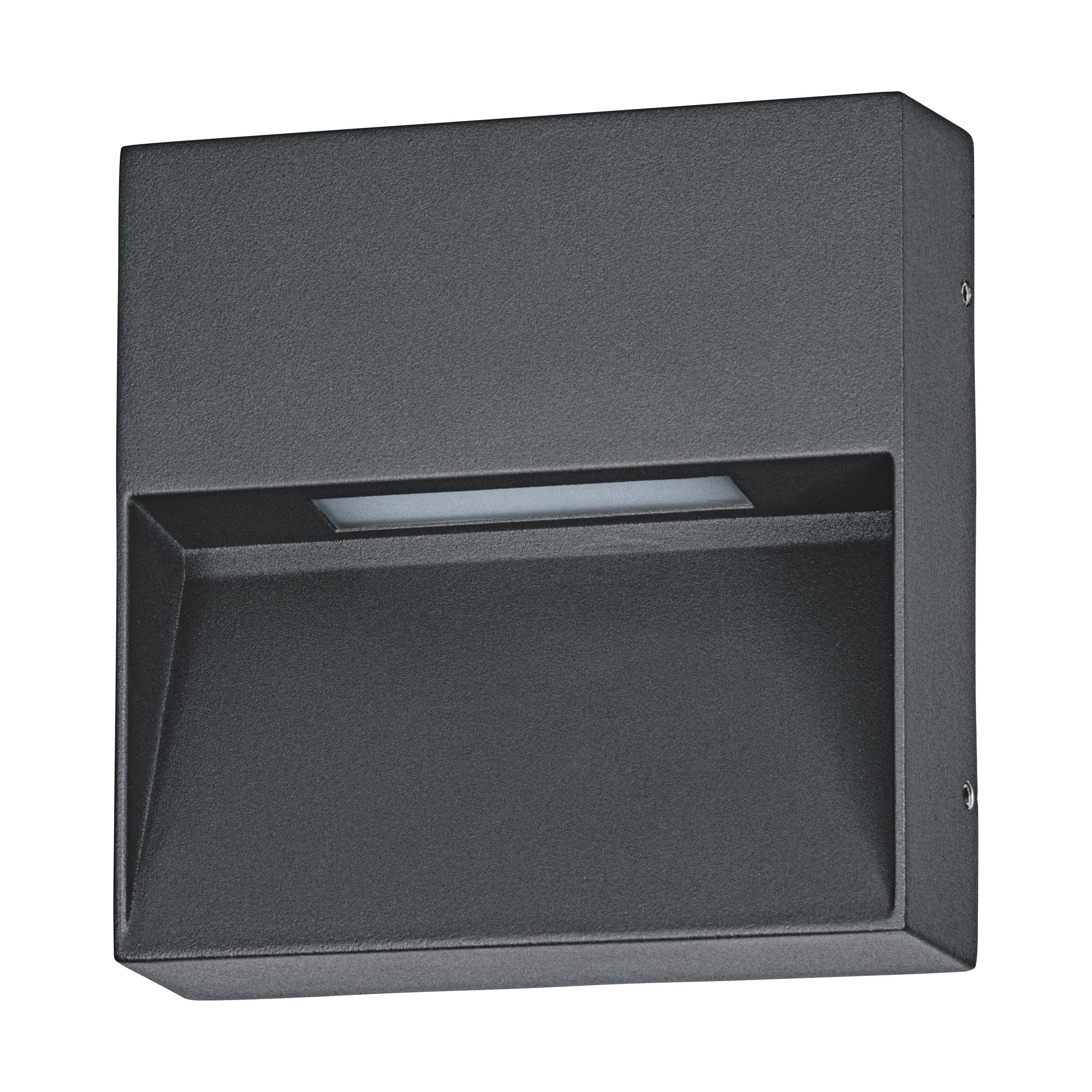 Applique extérieure métal noir MARUGGIO H15CM LED INT 1X4,8W