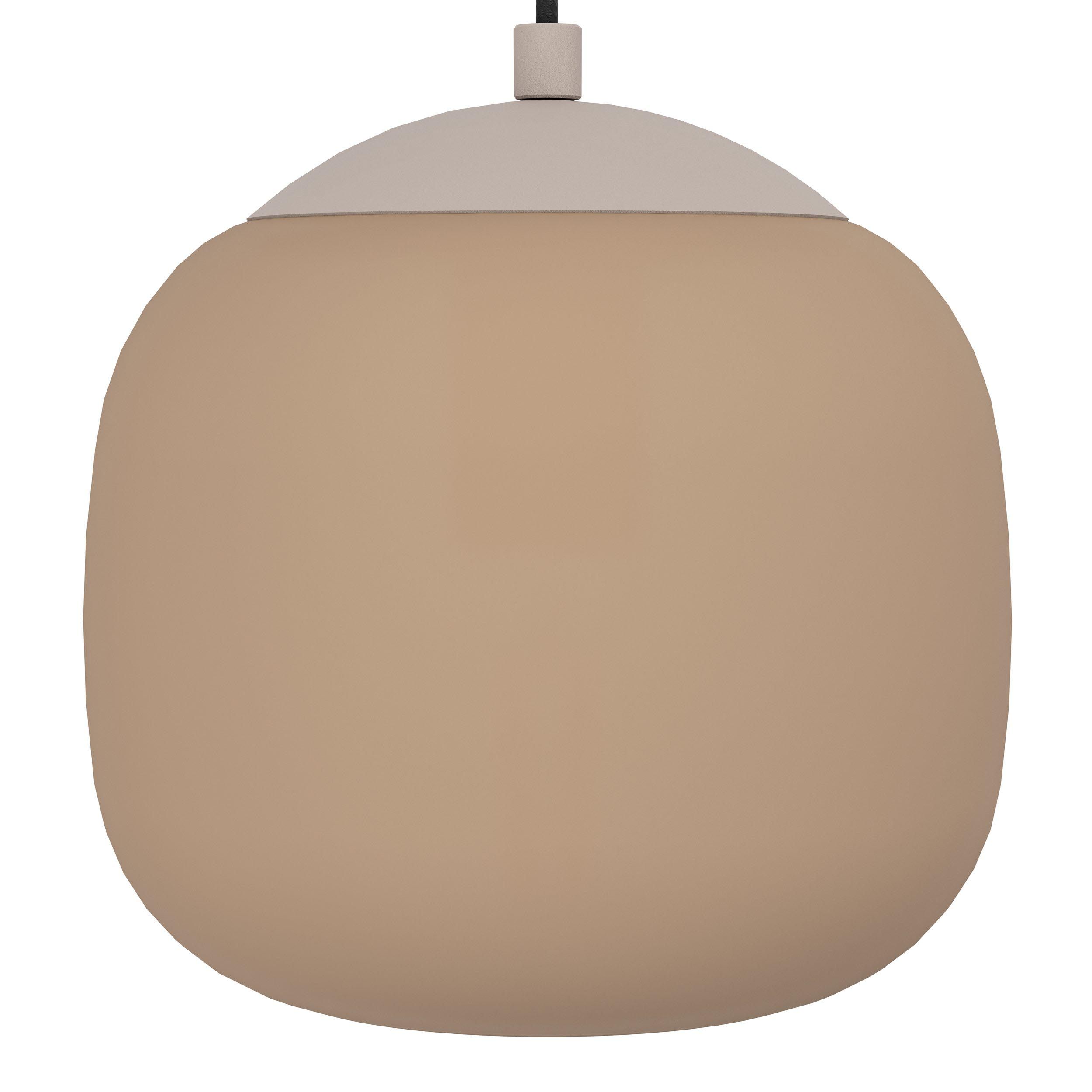 Suspension verre taupe COMINIO E27 3X40W