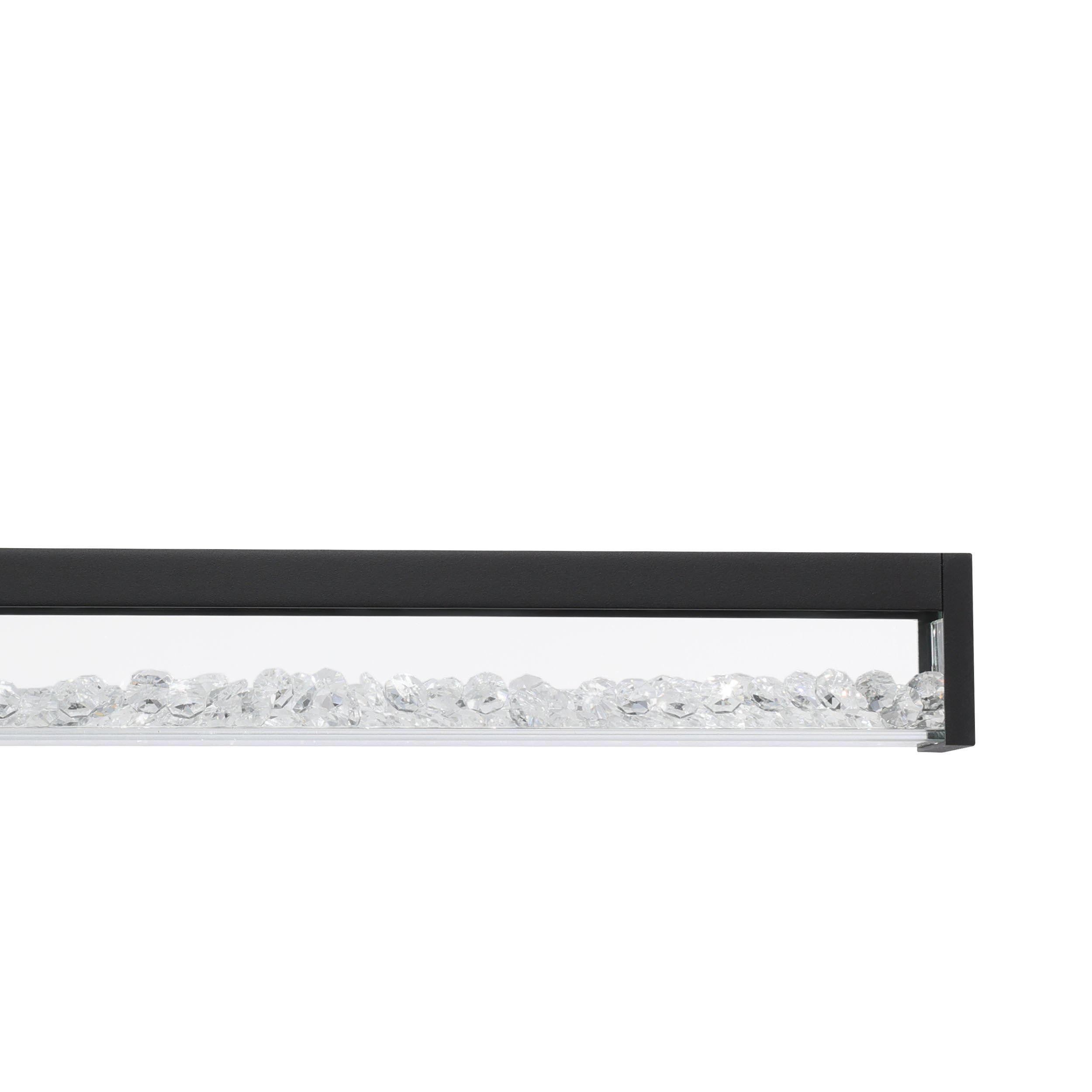 Suspension LED CARDITO 1 Métal noir L100cm