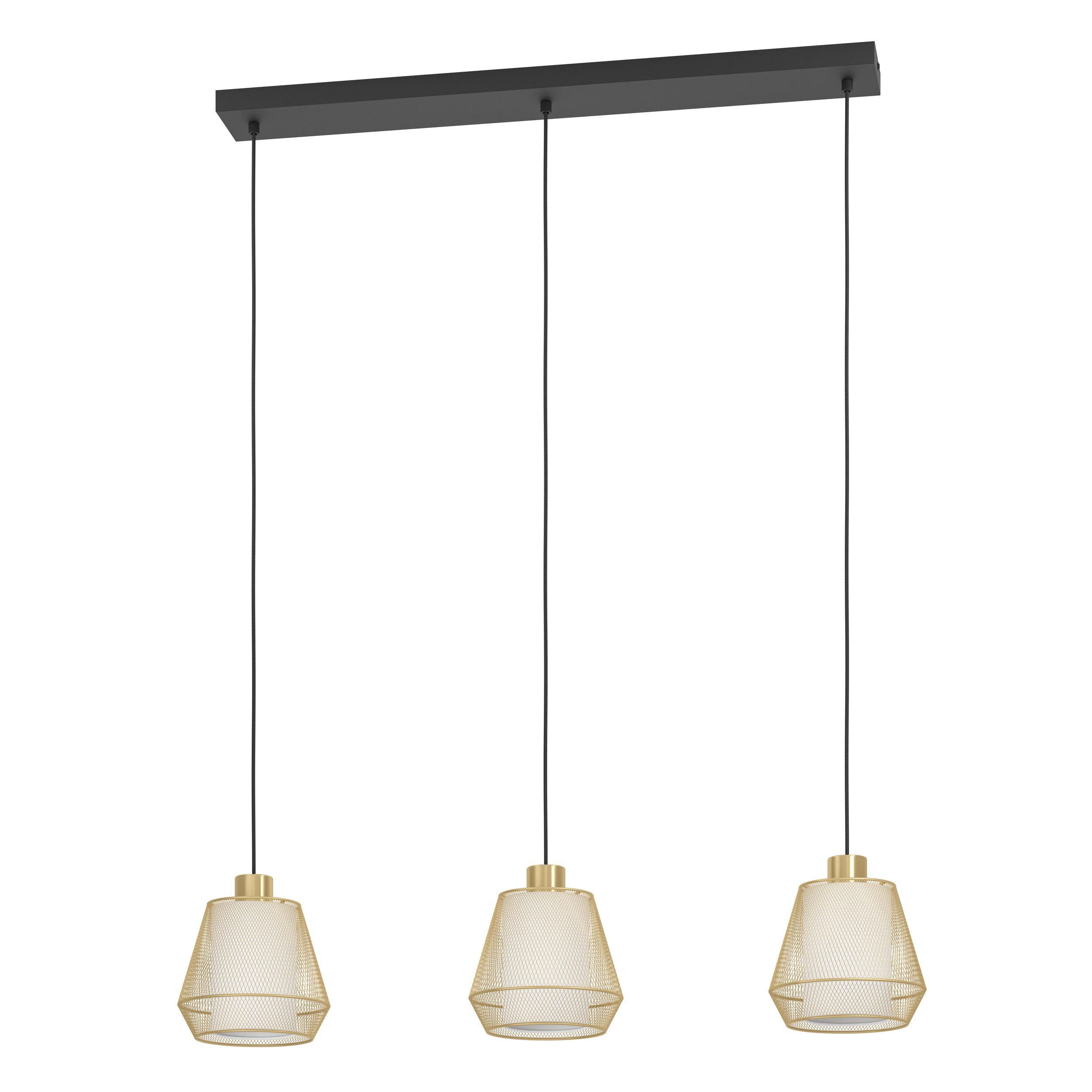 Suspension métal doré CIUDADELA E27 3X40W