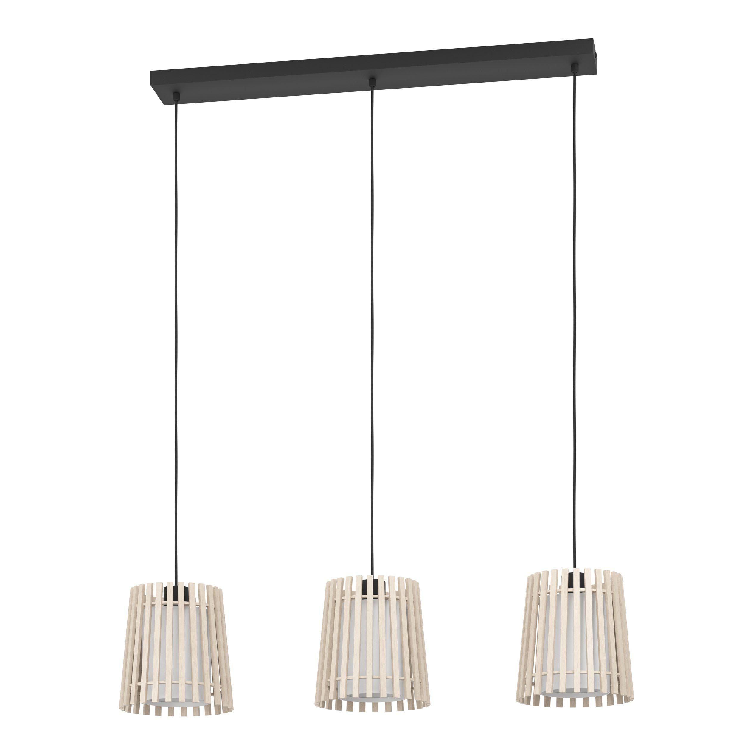 Suspension bois naturel FATTORIA E27 3X25W