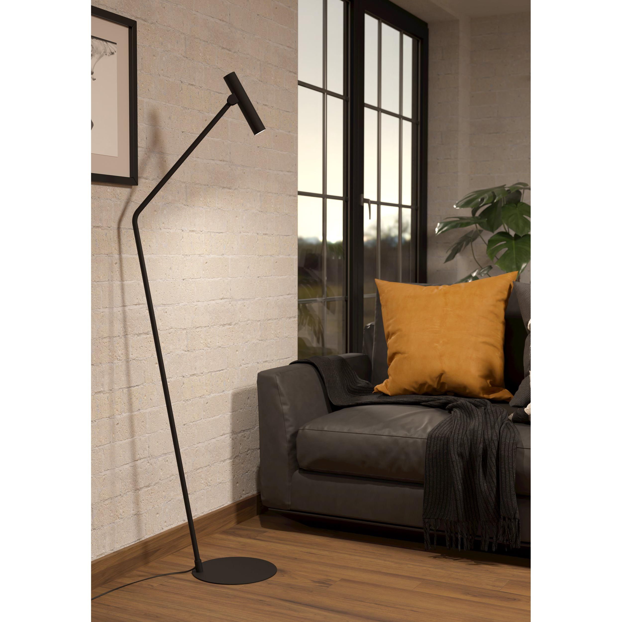 Lampadaire métal noir ALMUDAINA LED INT 1X5W