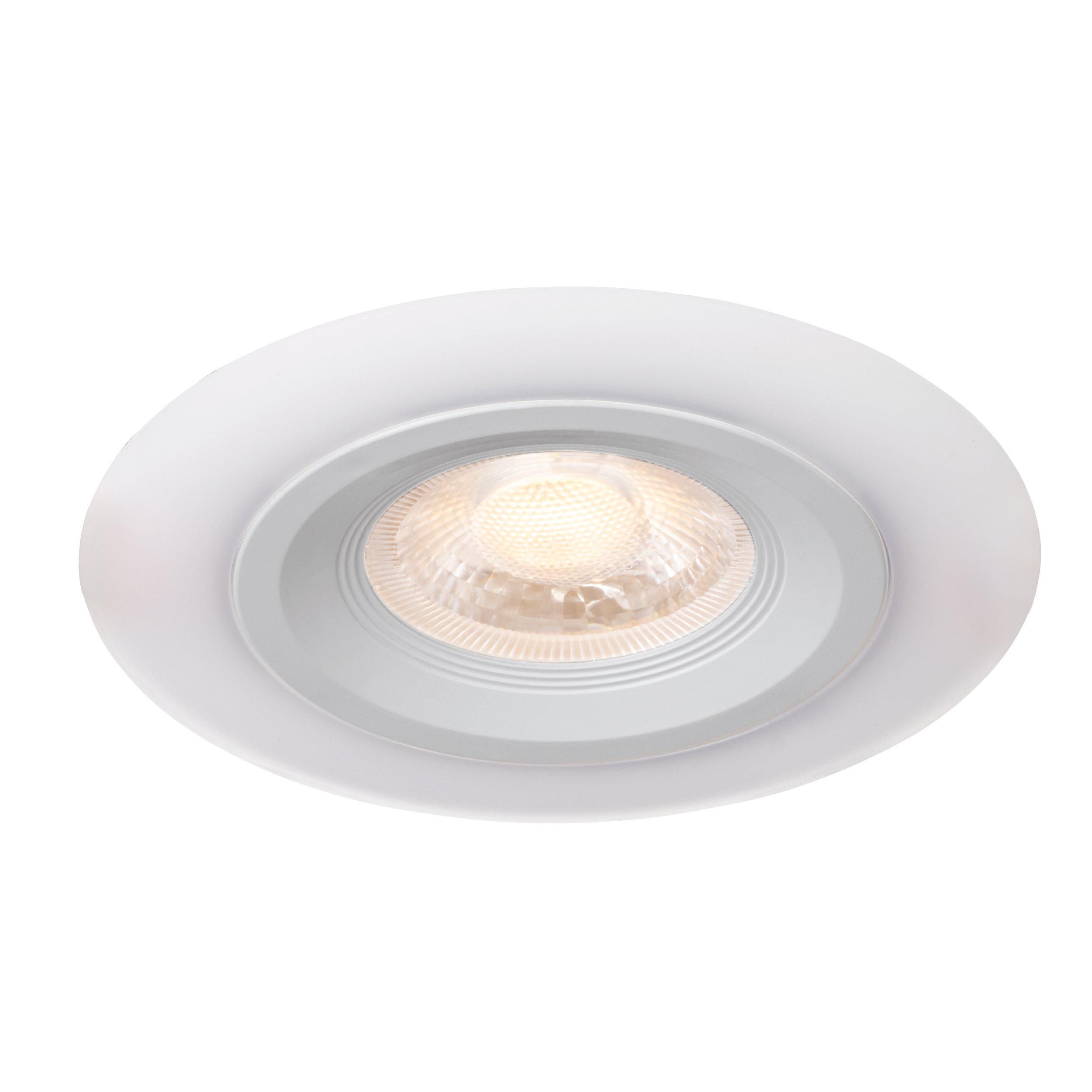 Spot à encastrer extérieur plastique blanc CALONGE LED INT 1X4,8W