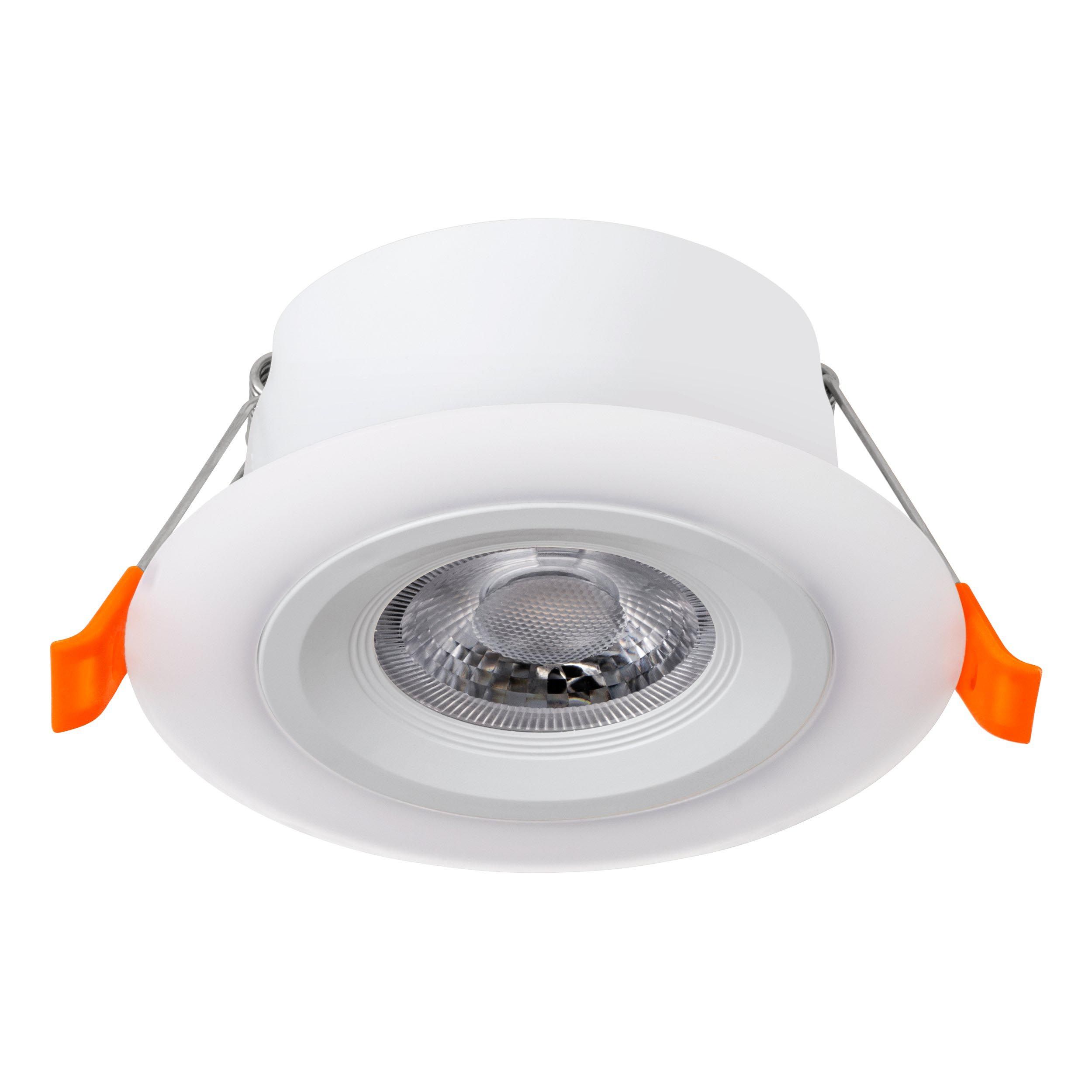 Spot à encastrer extérieur plastique blanc CALONGE LED INT 1X4,8W