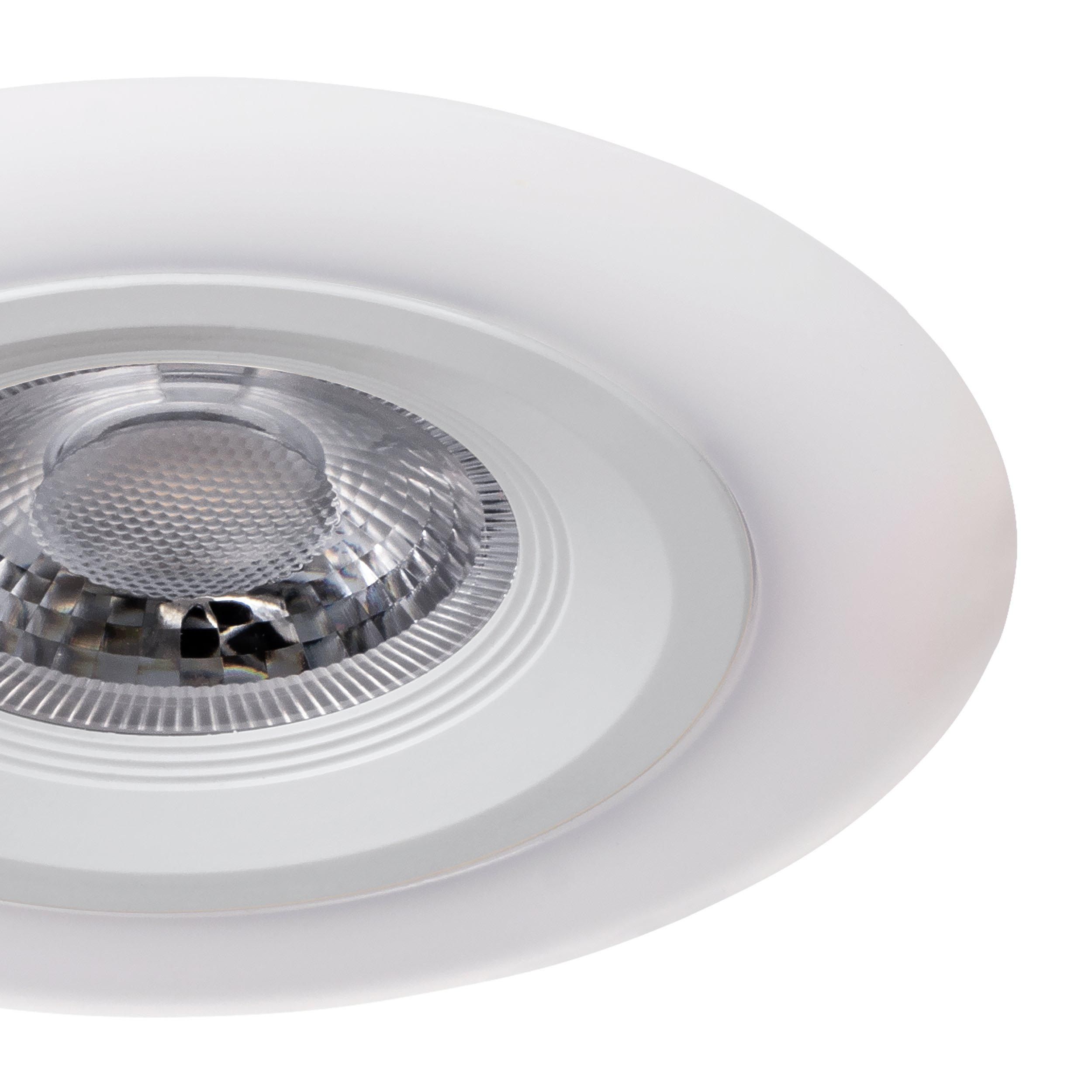 Spot à encastrer extérieur plastique blanc CALONGE LED INT 1X4,8W