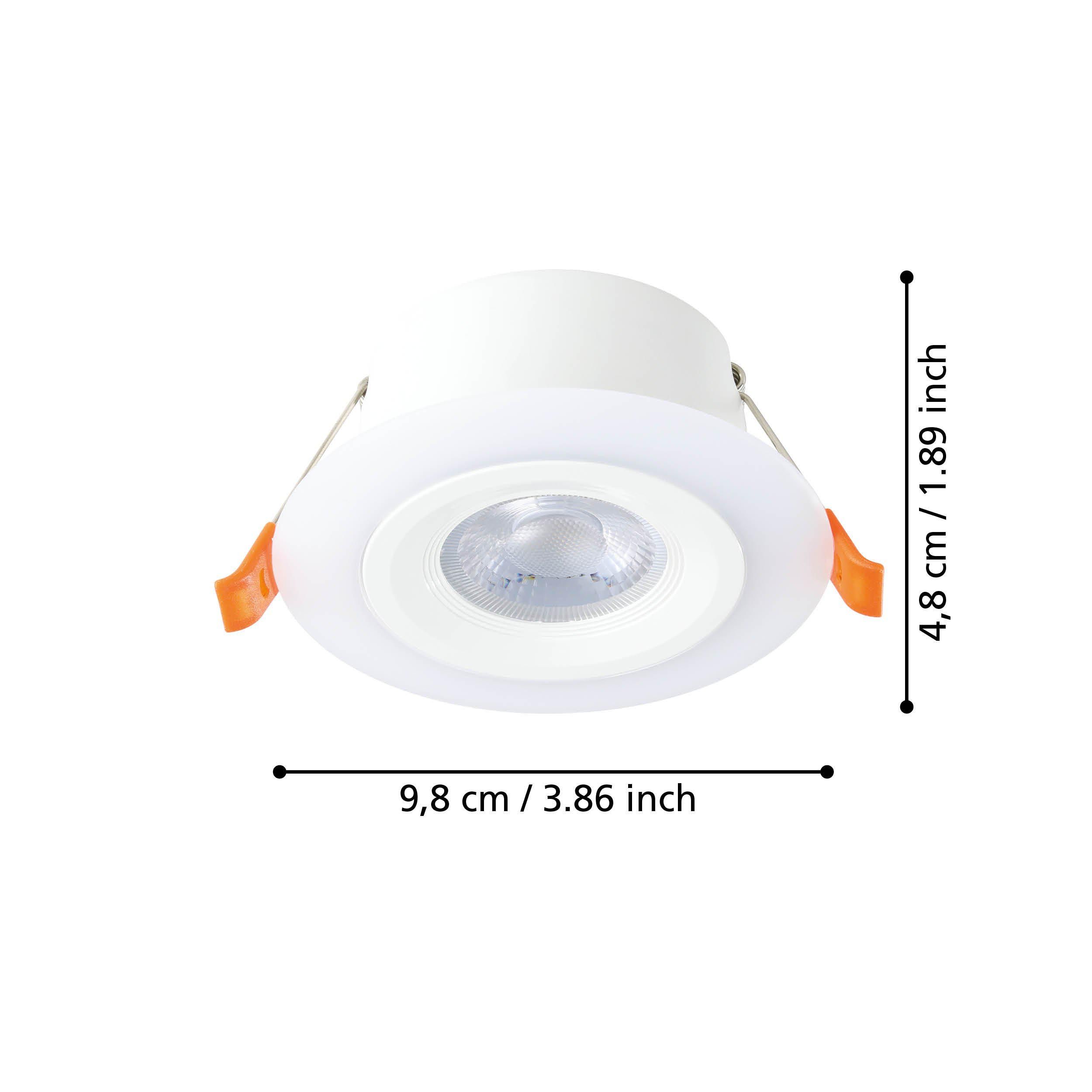 Spot à encastrer extérieur plastique blanc CALONGE LED INT 1X4,8W