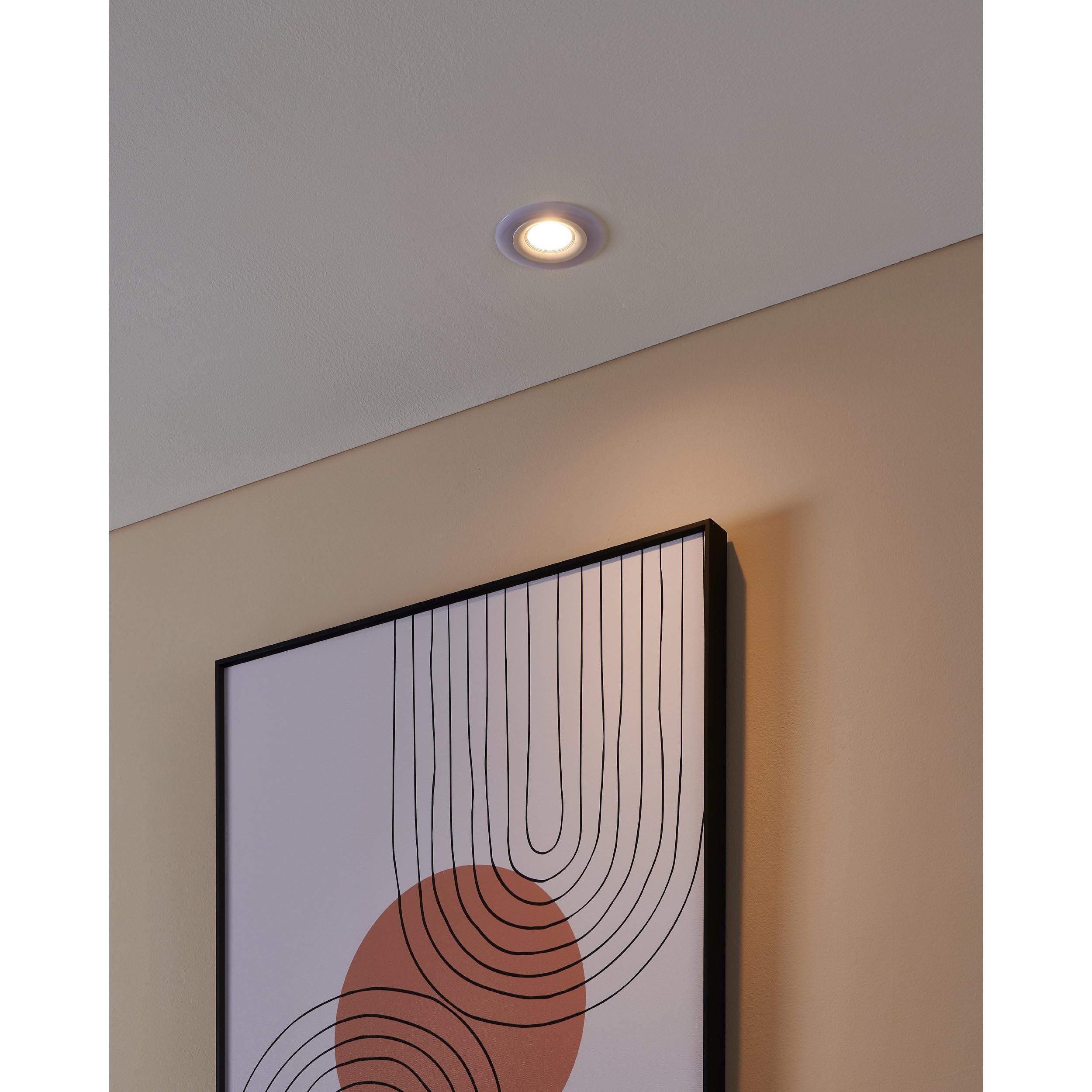 Spot à encastrer extérieur plastique blanc CALONGE LED INT 3X4,8W