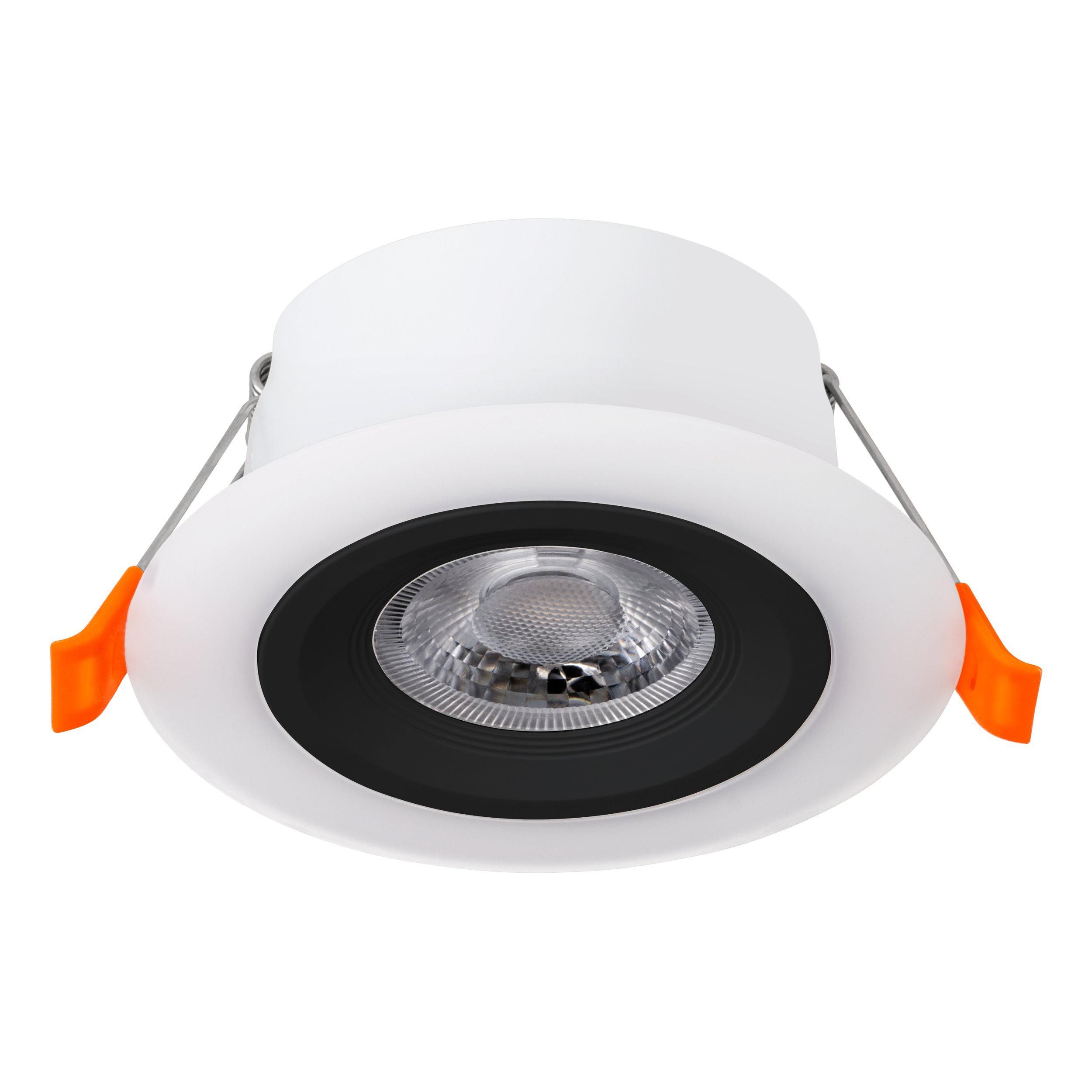 Spot à encastrer extérieur plastique blanc/noir CALONGE LED INT 1X4,8W