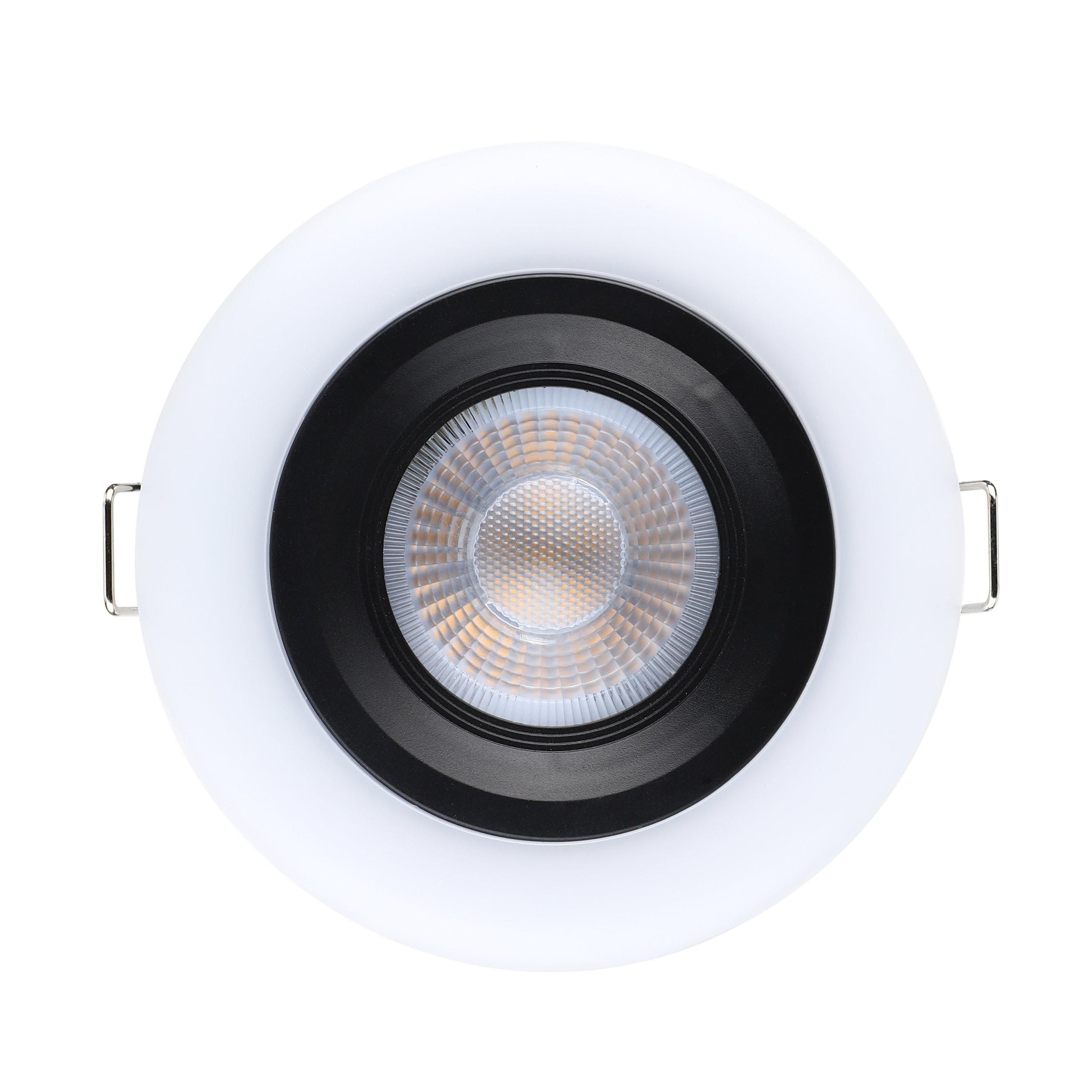 Spot à encastrer extérieur plastique blanc/noir CALONGE LED INT 1X4,8W