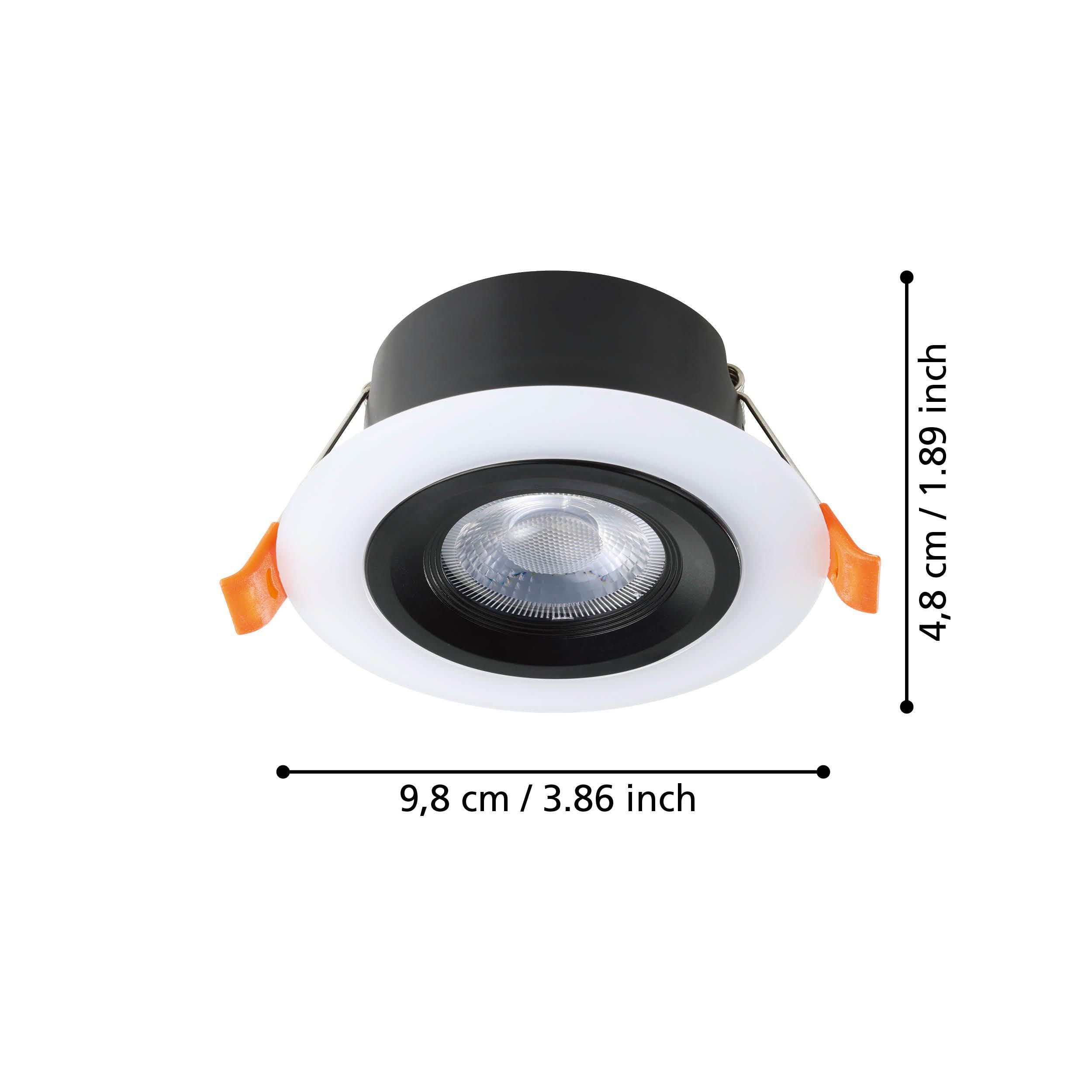 Spot à encastrer extérieur plastique blanc/noir CALONGE LED INT 1X4,8W