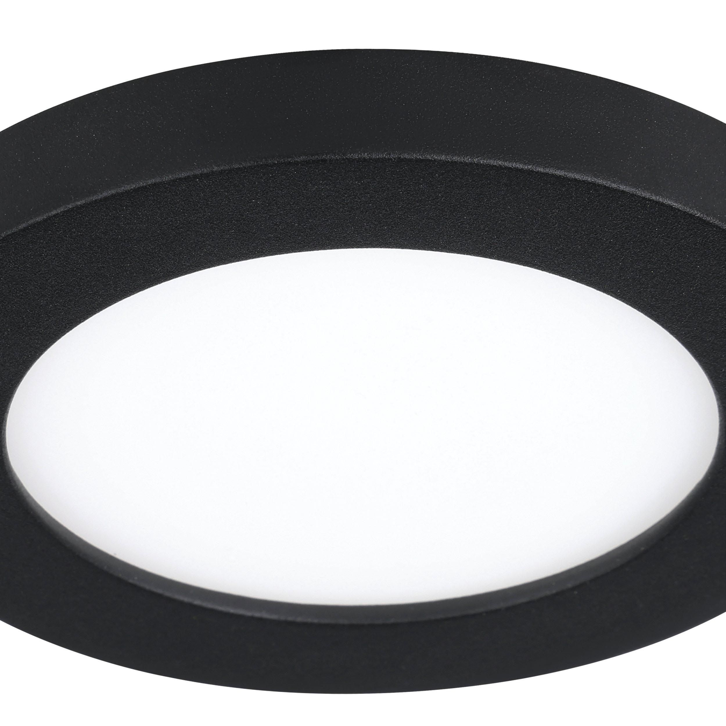 Spot encastré extérieur en aluminium noir FUEVA FLEX led intégré 5,5W D11,7cm