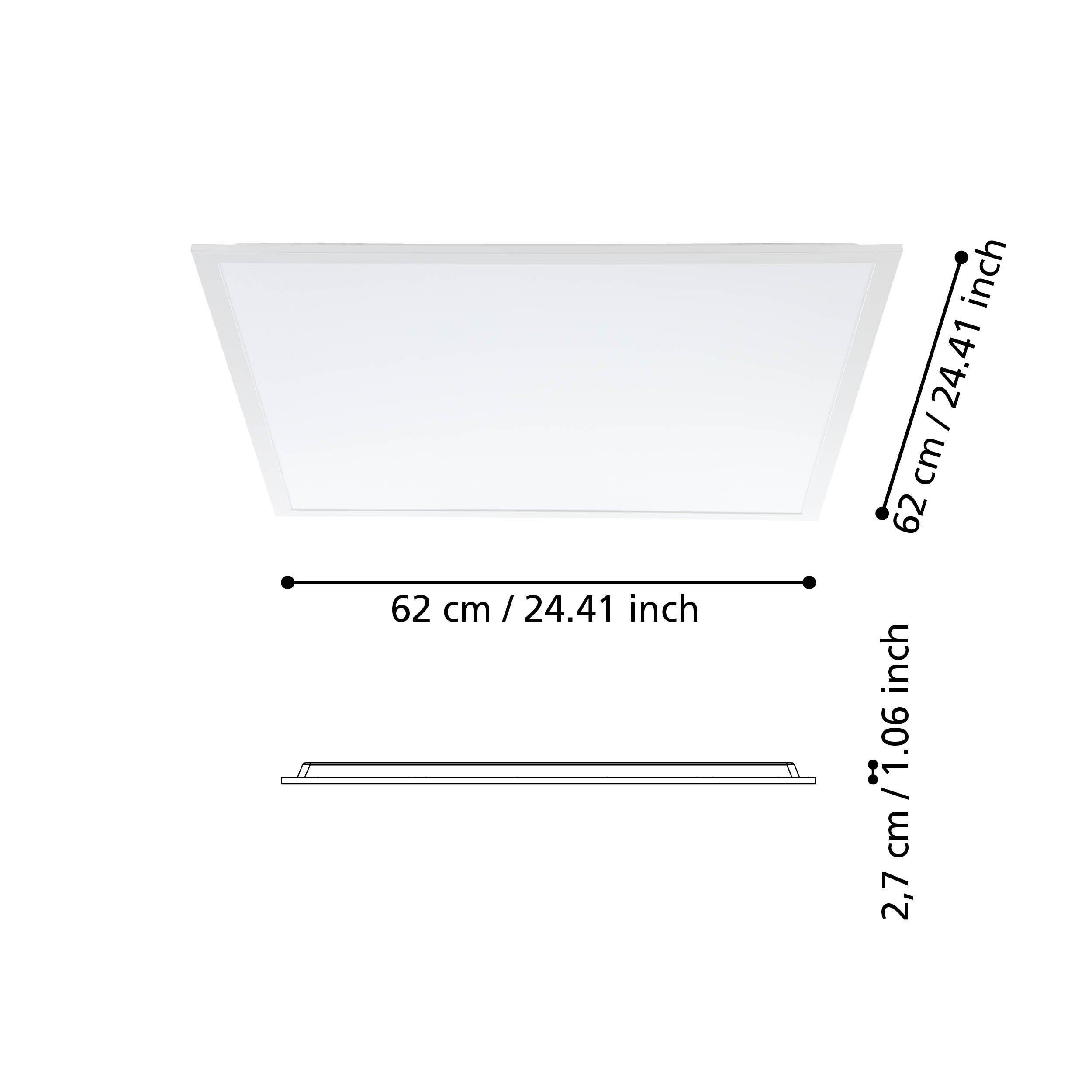 Lustre et plafonnier extérieur plastique blanc RABASSA LED INT 2X33W